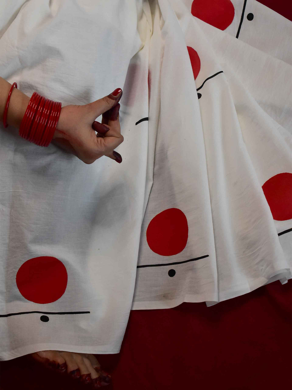 Netra Jagriti - Handpainted saree
