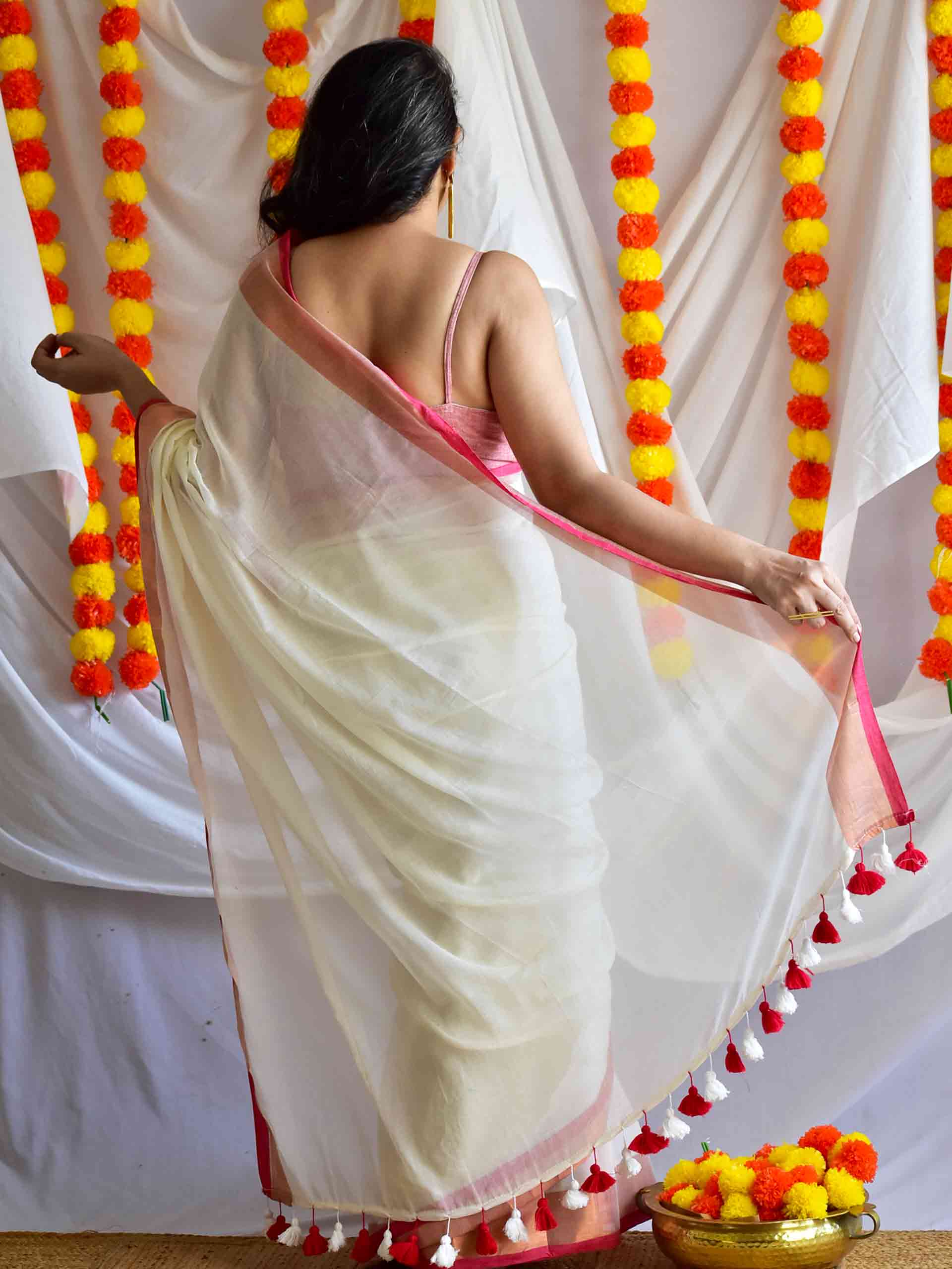 Kumkuma - Mul Tissue Saree
