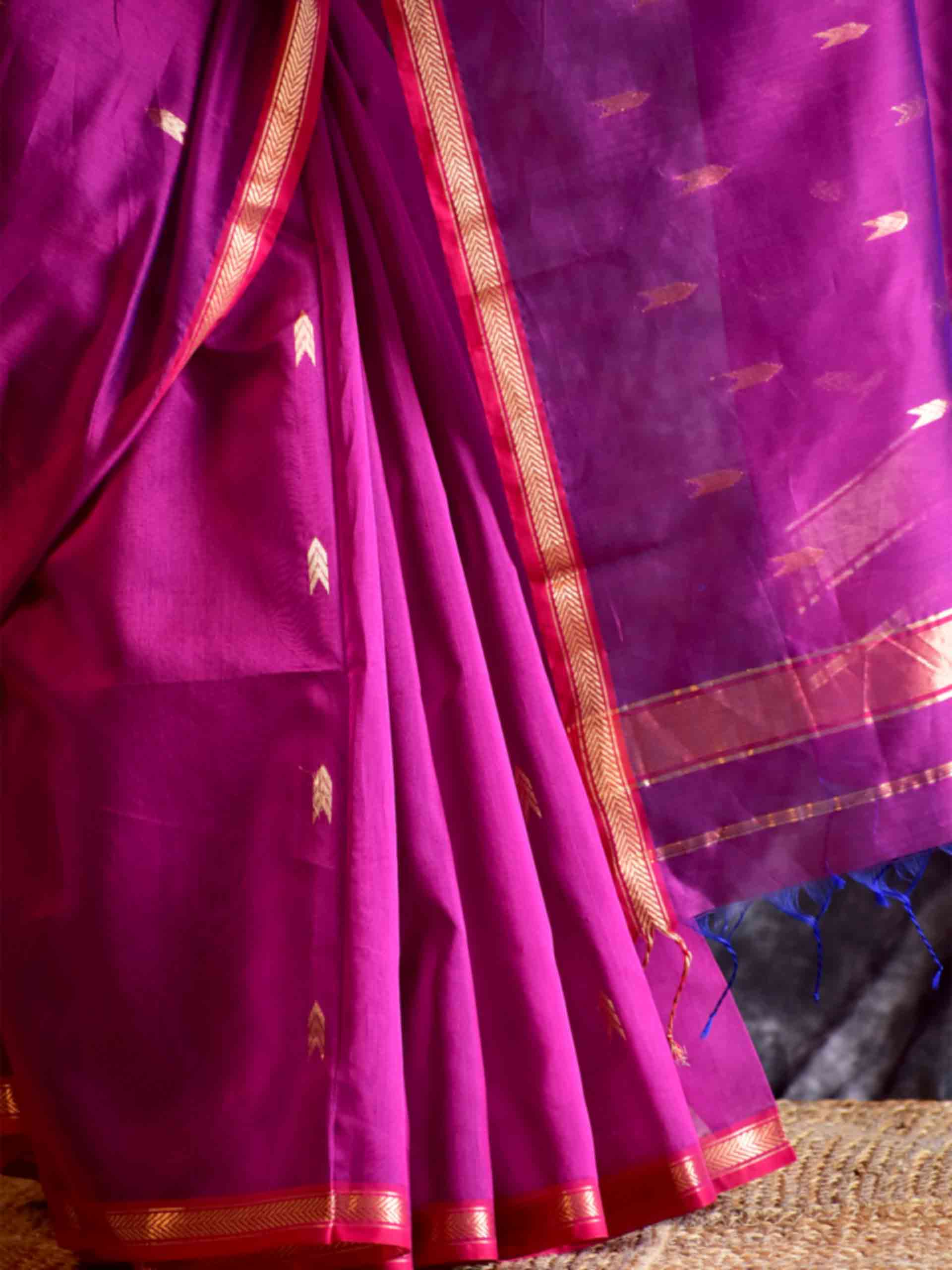 Anaya - Maheshwari Handloom Silk Saree