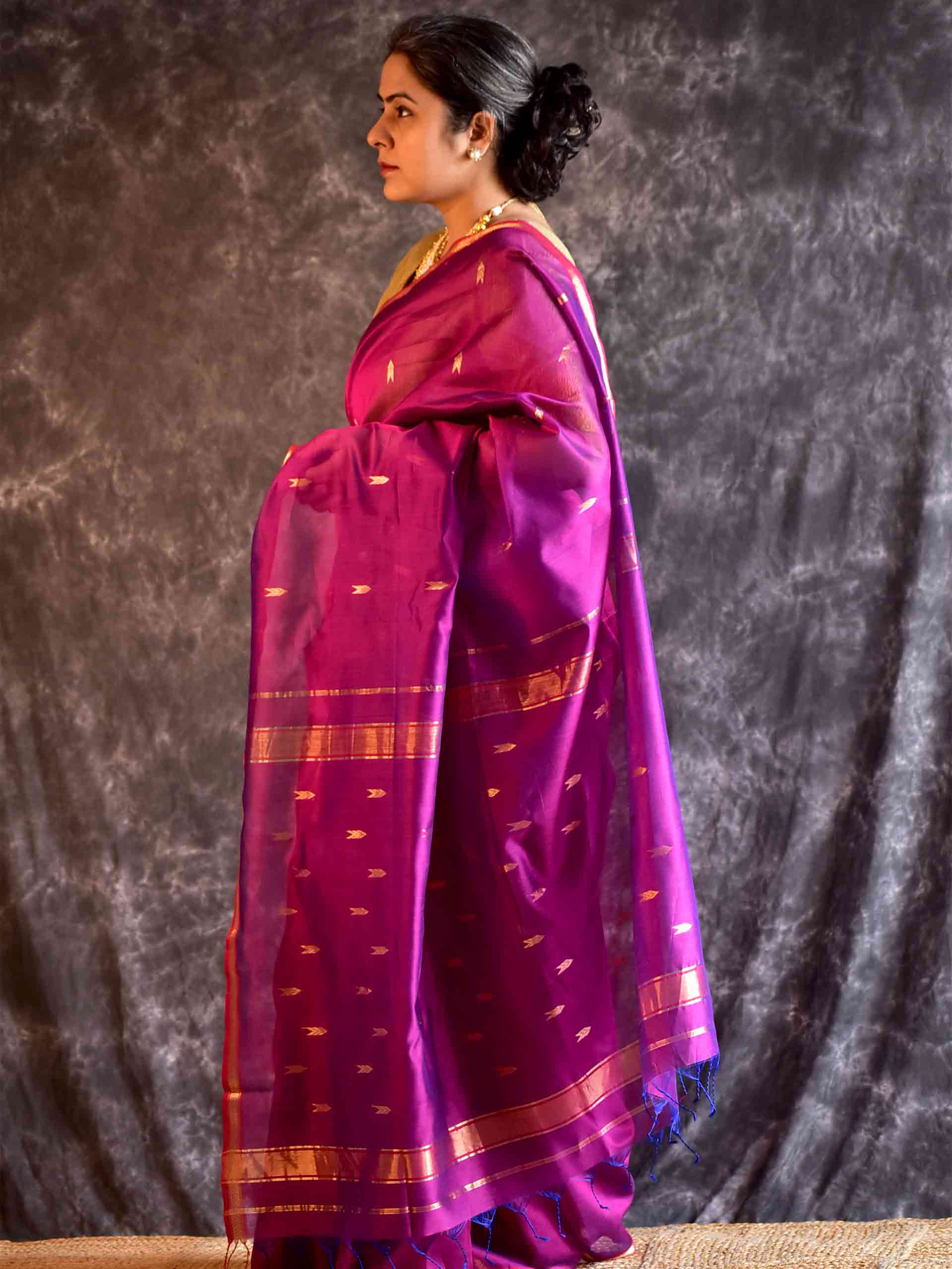 Anaya - Maheshwari Handloom Silk Saree