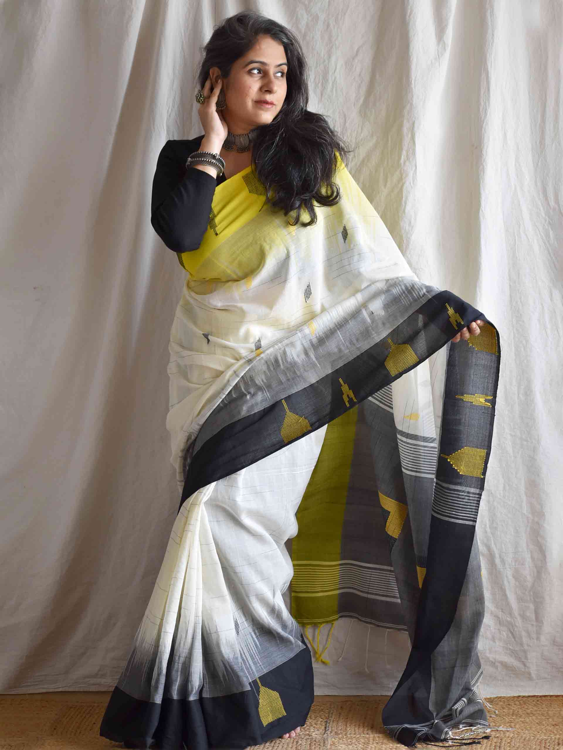 Ganga jamuna - Mul Jamdani Saree