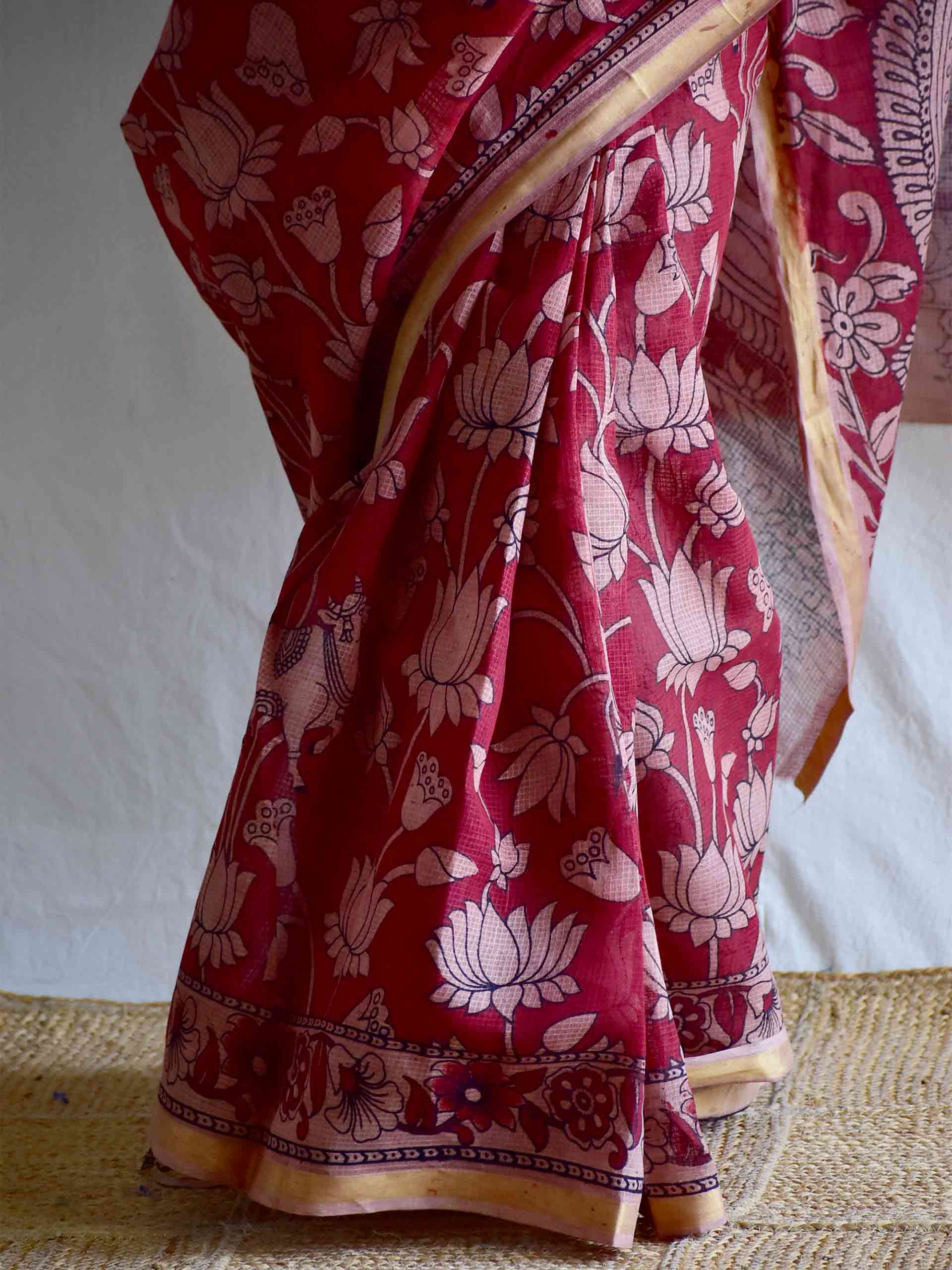 Kamal - kalamkari kota cotton saree
