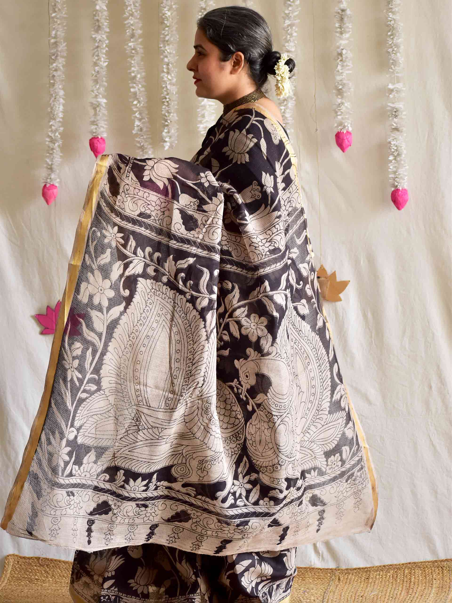 Kali - kalamkari kota cotton saree