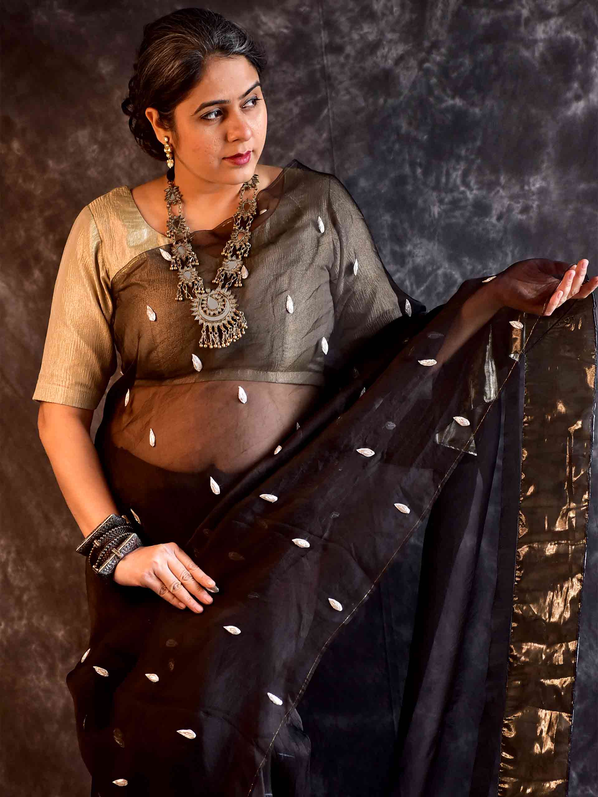 Pravaa - Organza Silk saree