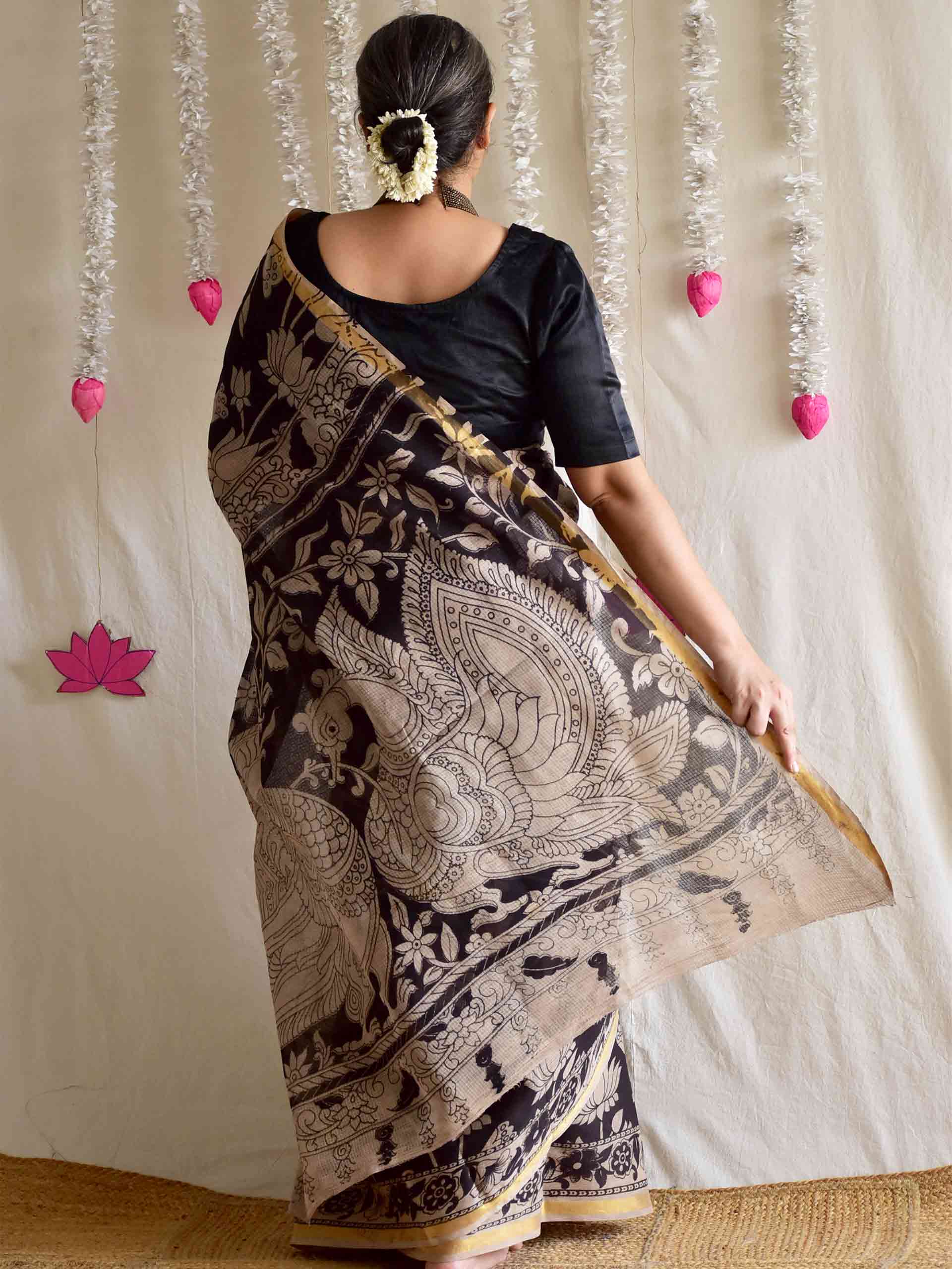 Kali - kalamkari kota cotton saree