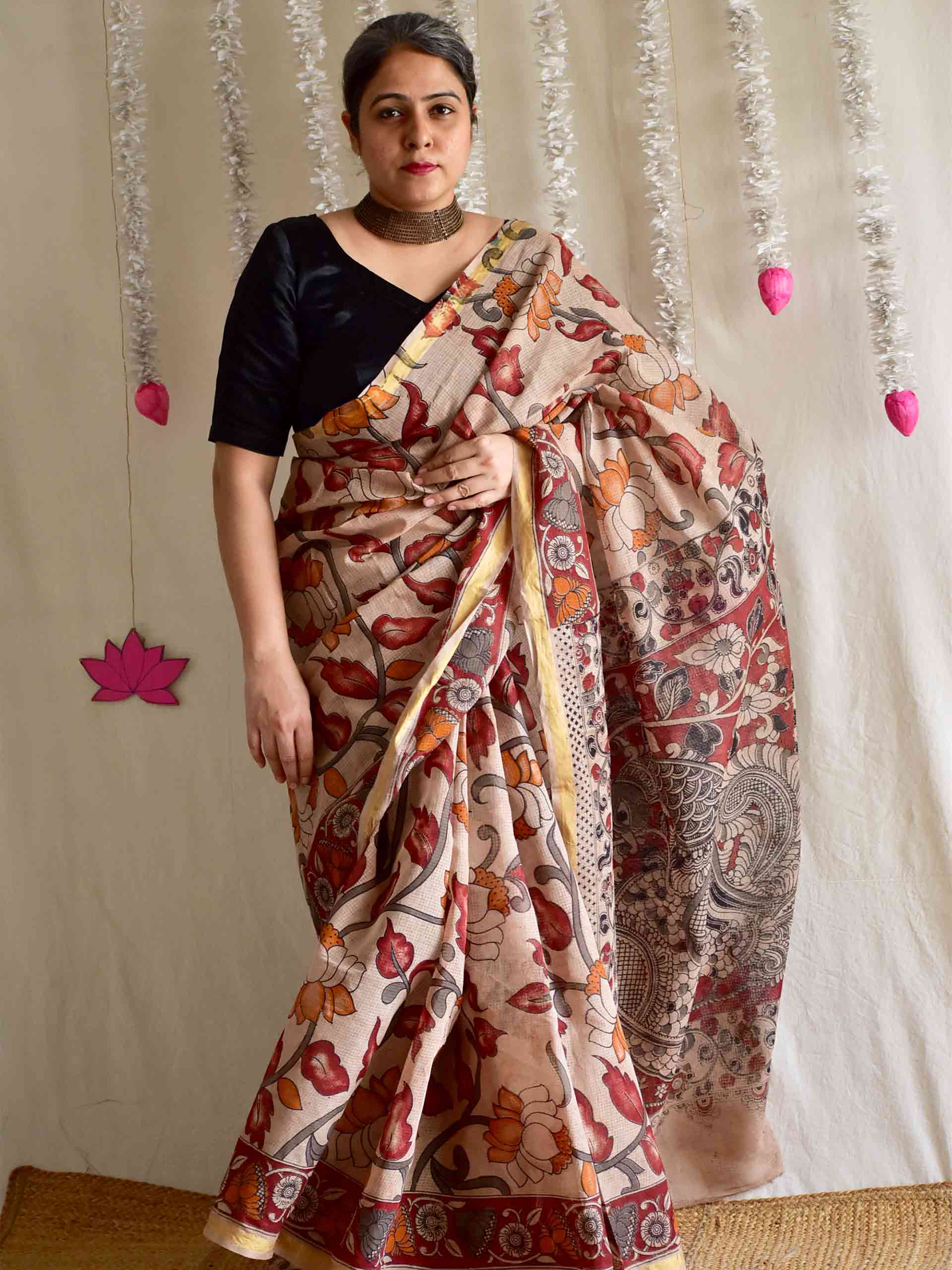 Pattiyan - kalamkari kota cotton saree