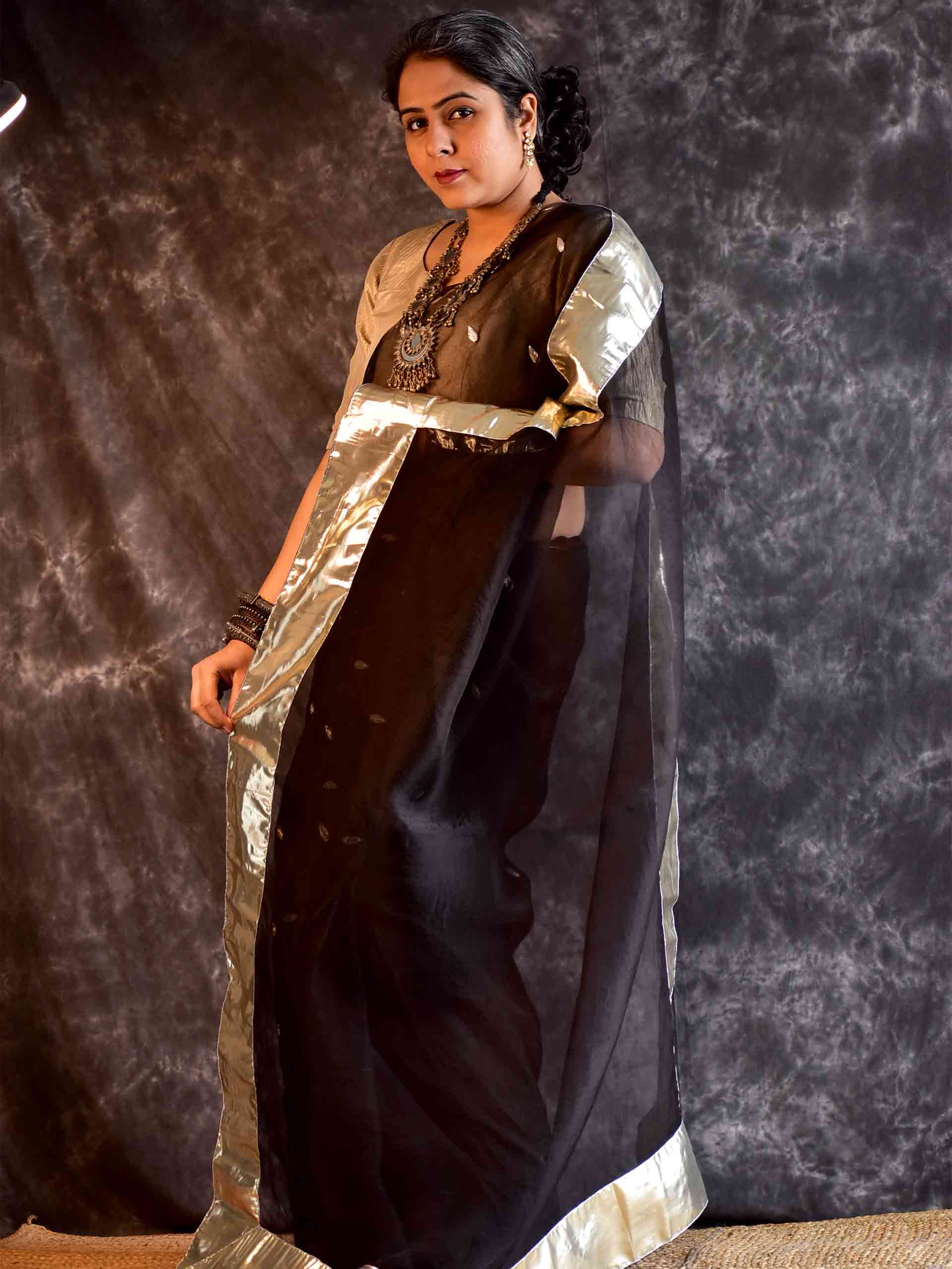 Pravaa - Organza Silk saree