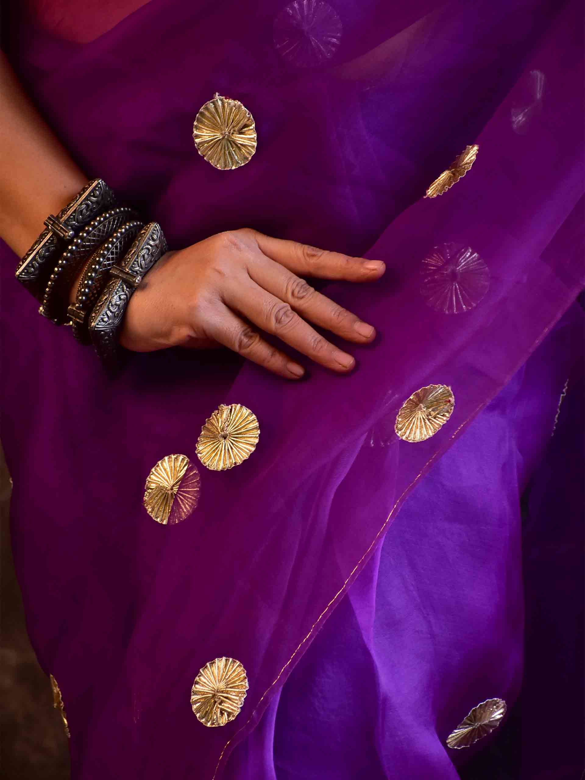 Rajvera - Organza Silk saree