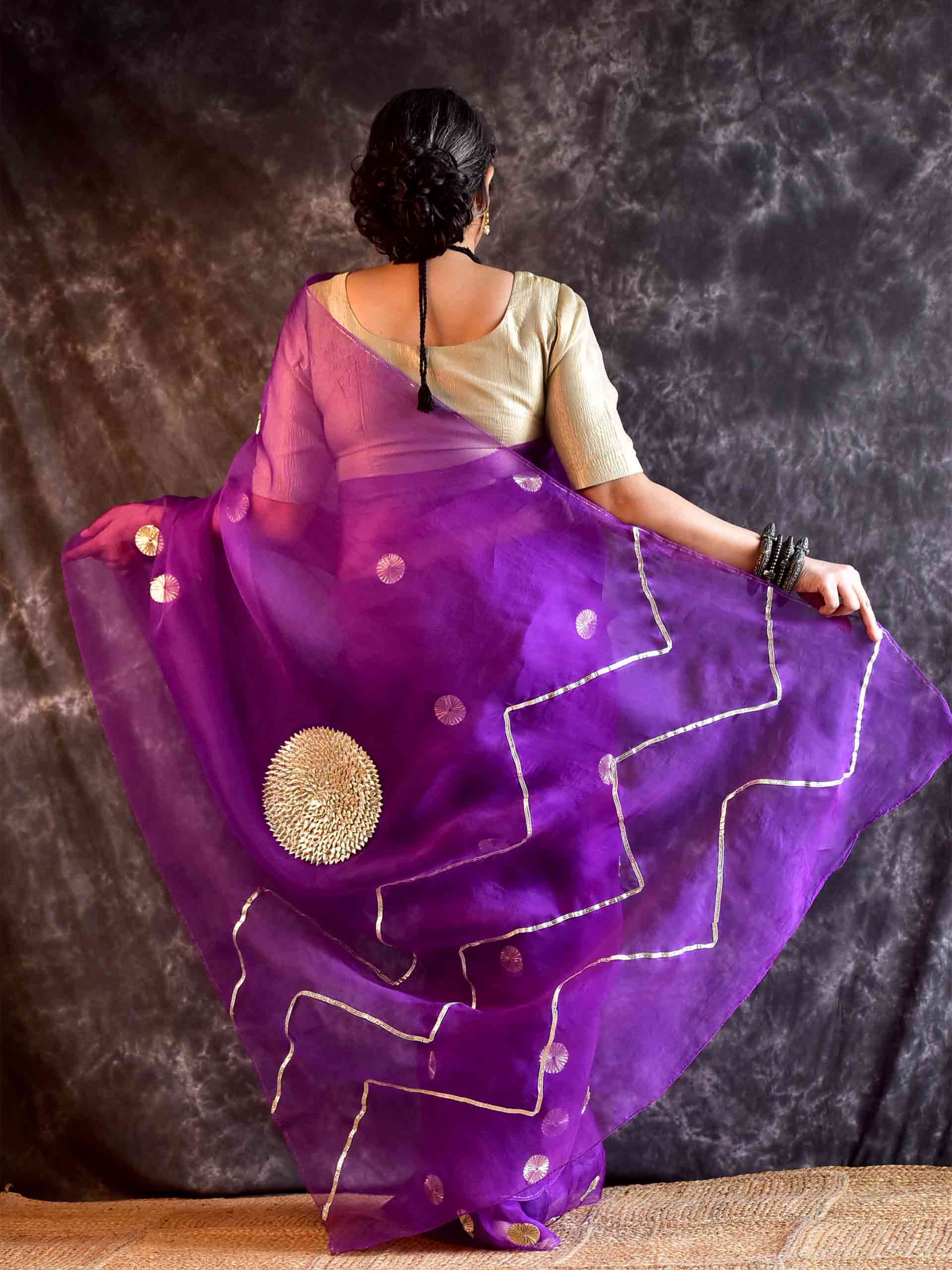 Rajvera - Organza Silk saree