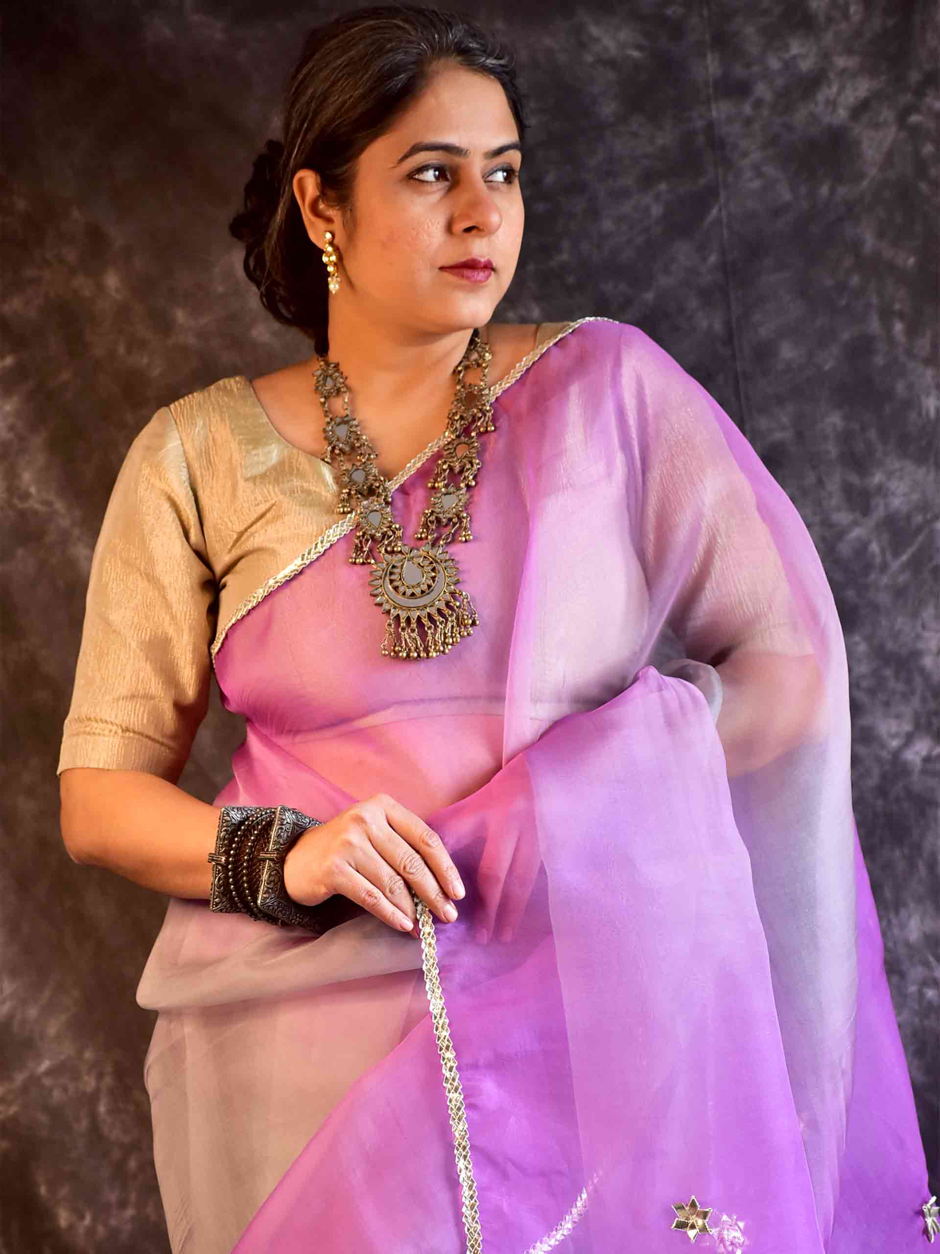 Nooraani- Organza Silk saree