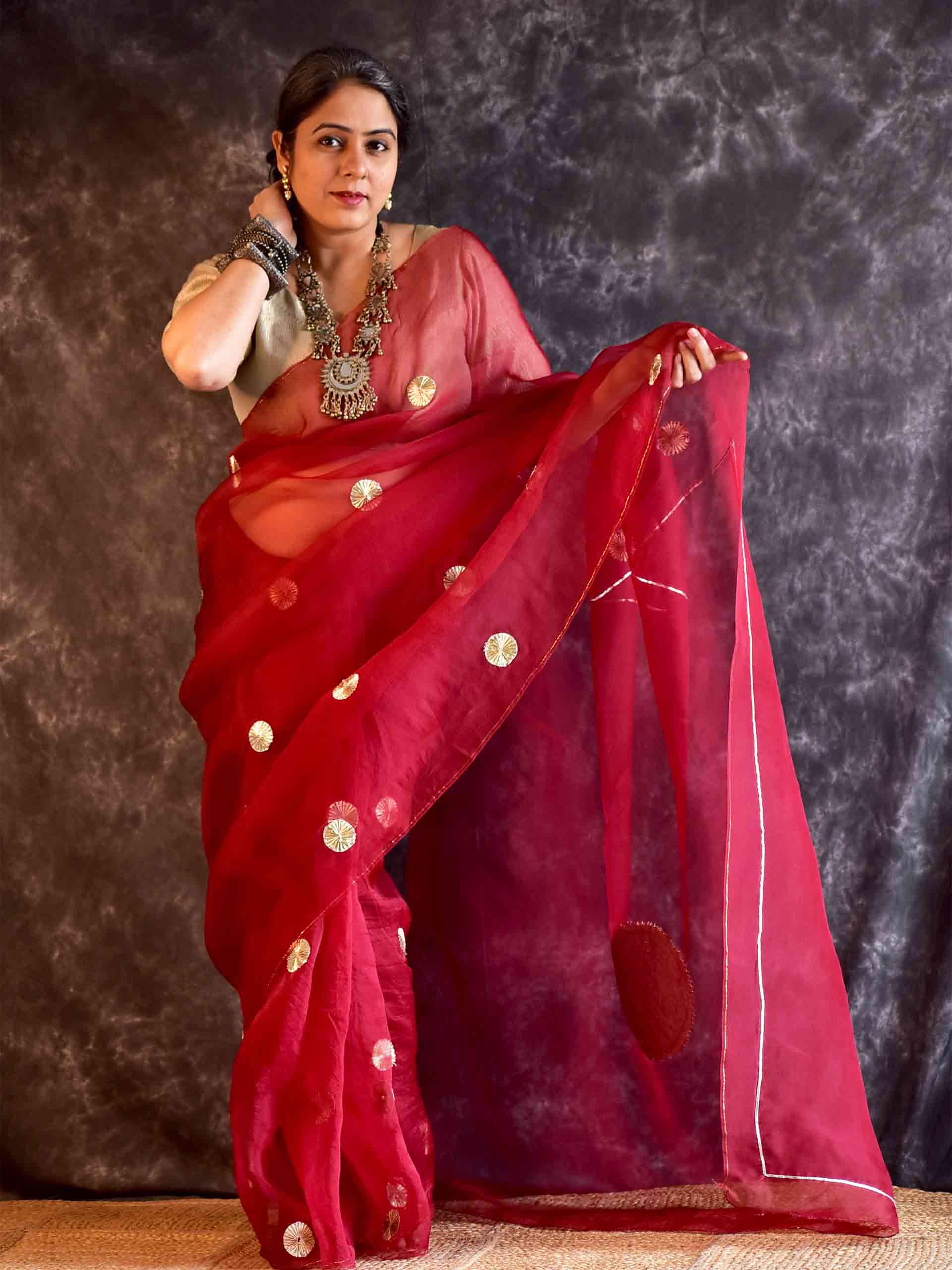 Zehra- Organza Silk saree