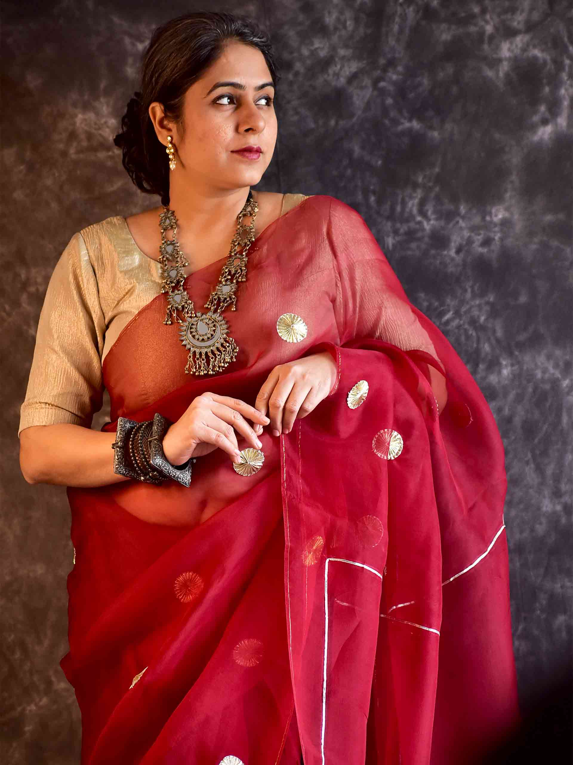 Zehra- Organza Silk saree