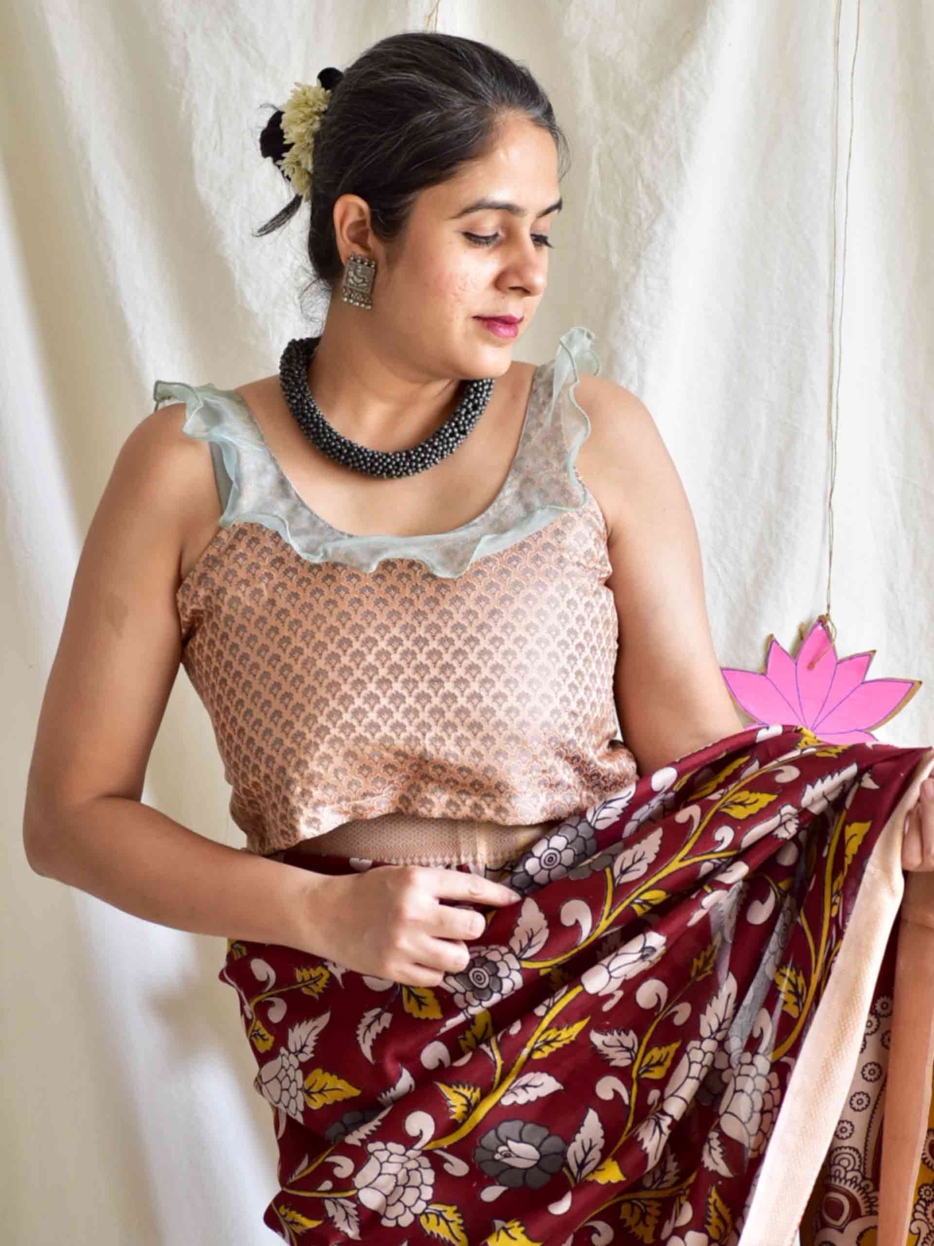 Tanchoi - Mulberry silk handwoven blouse