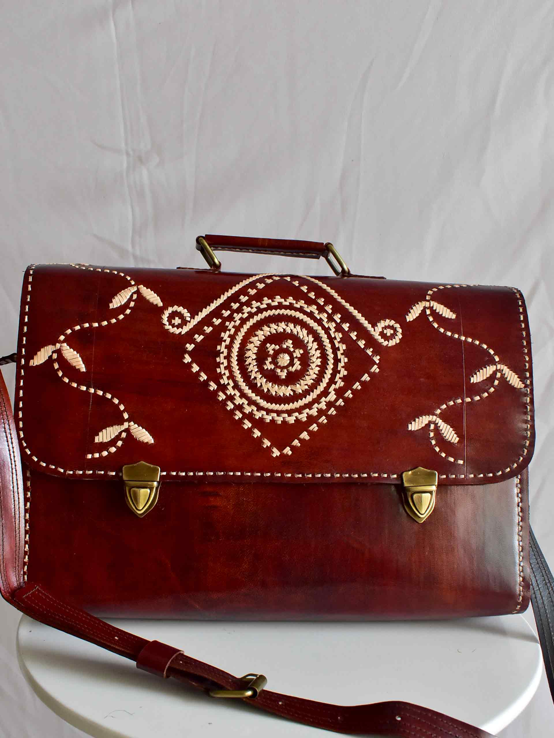Sana - Leather laptop bag