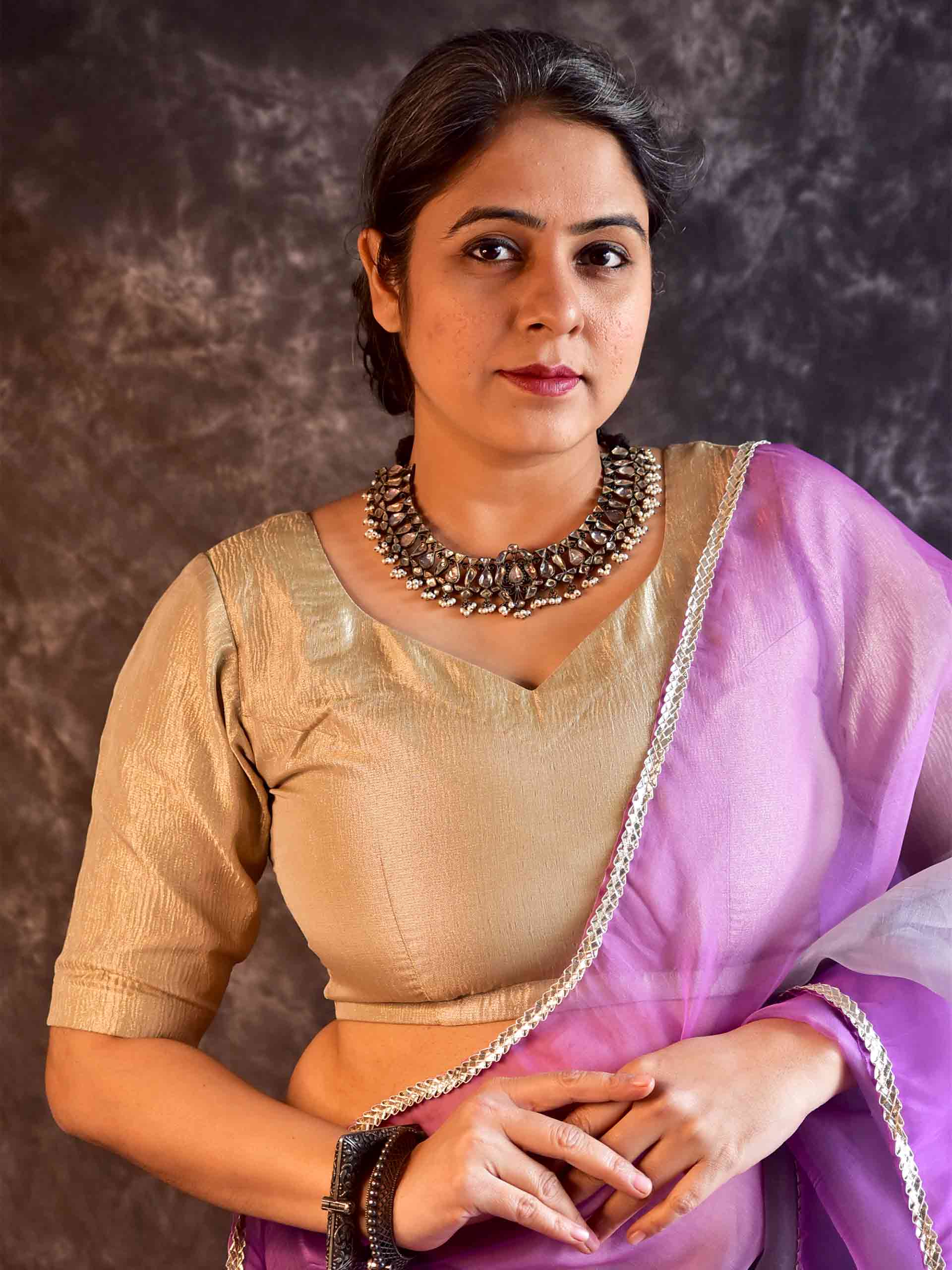 Aabha - Crushed Tissue Blouse