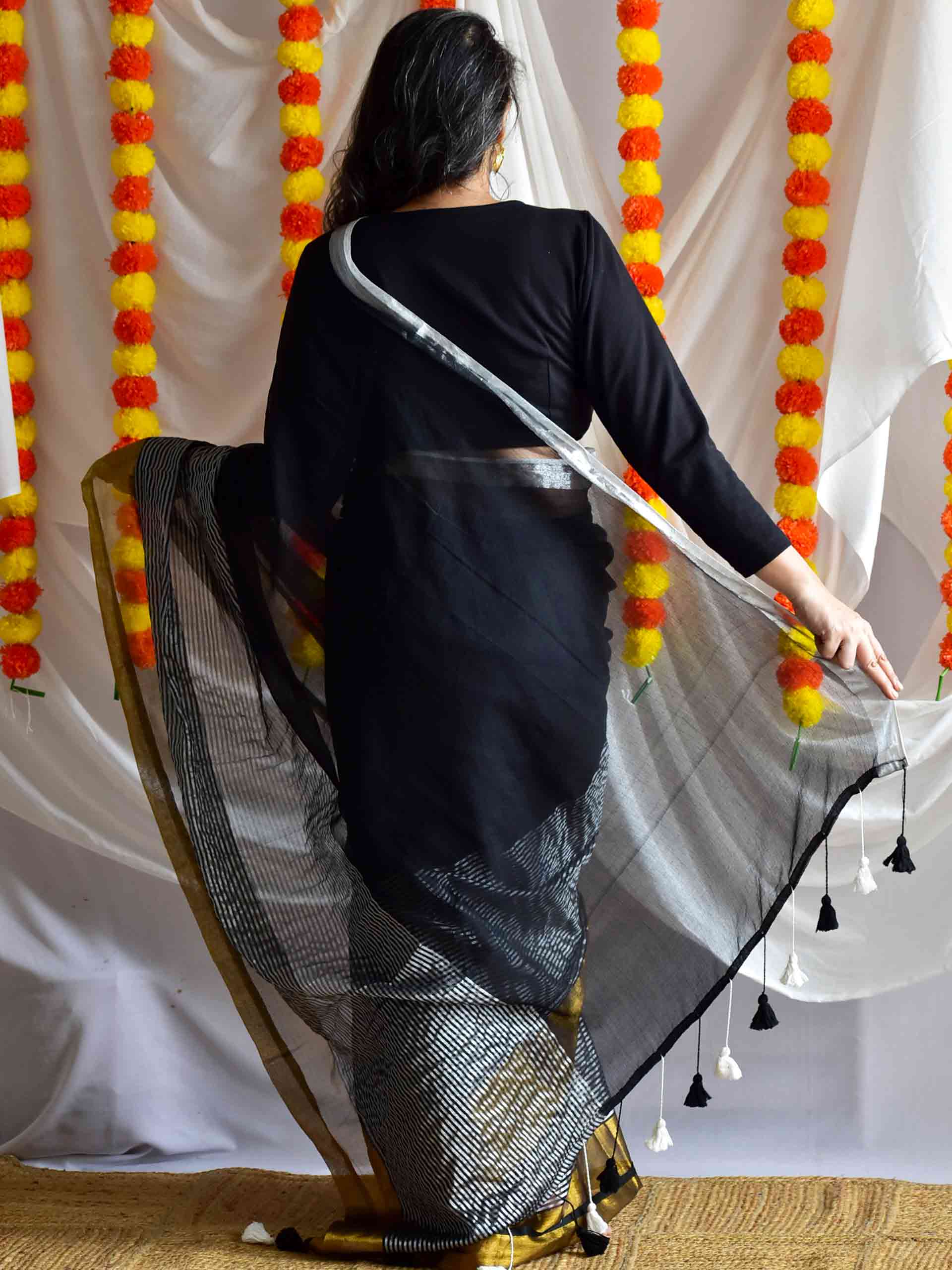 Black magic - cotton saree