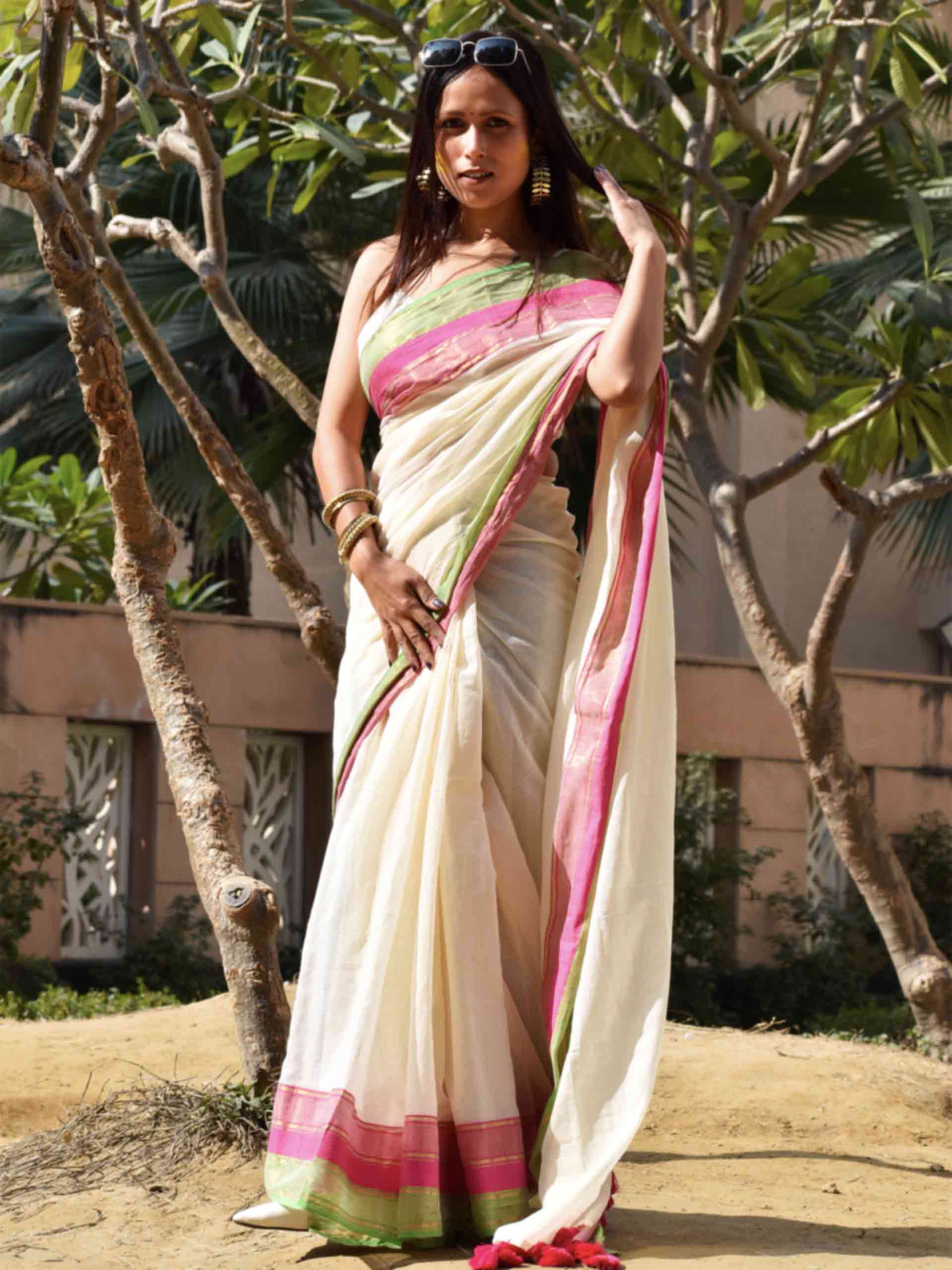 Rush - mul cotton saree