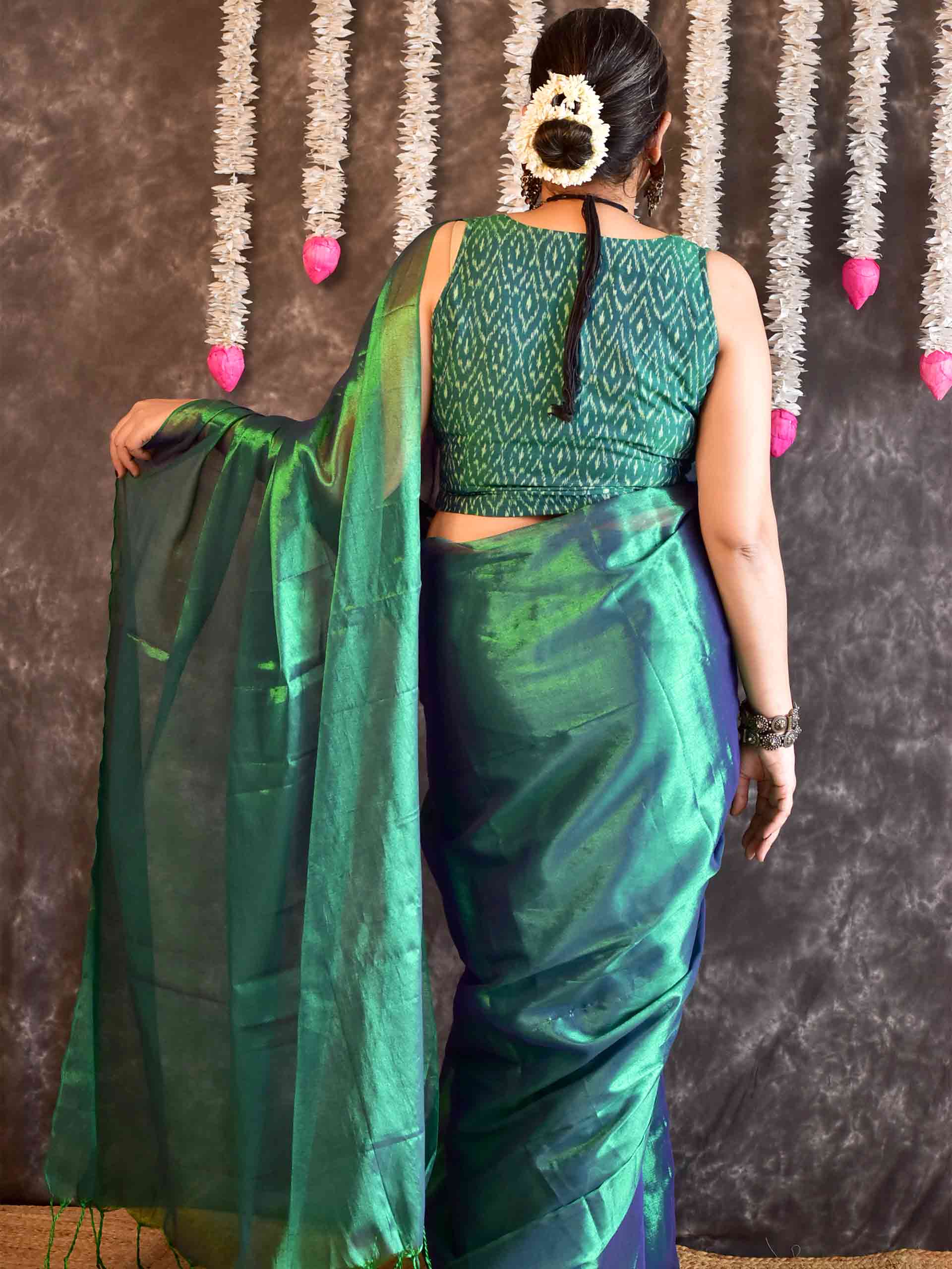 Minty gloss - Tissue saree