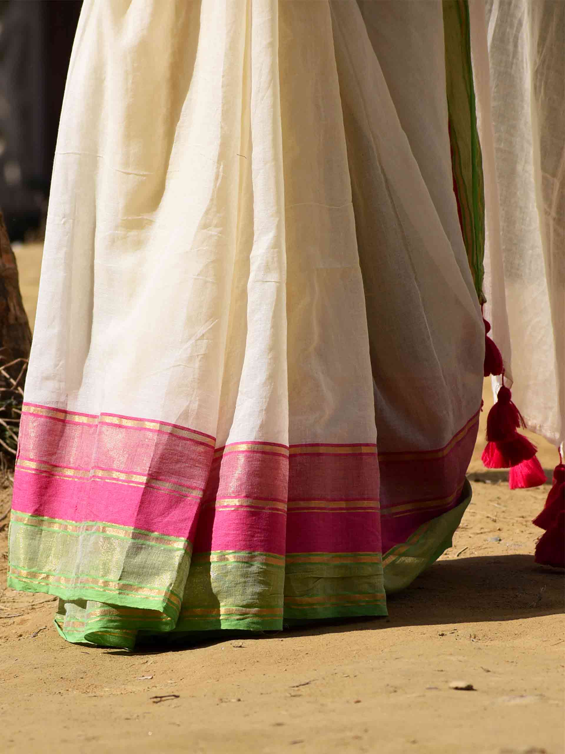 Rush - mul cotton saree