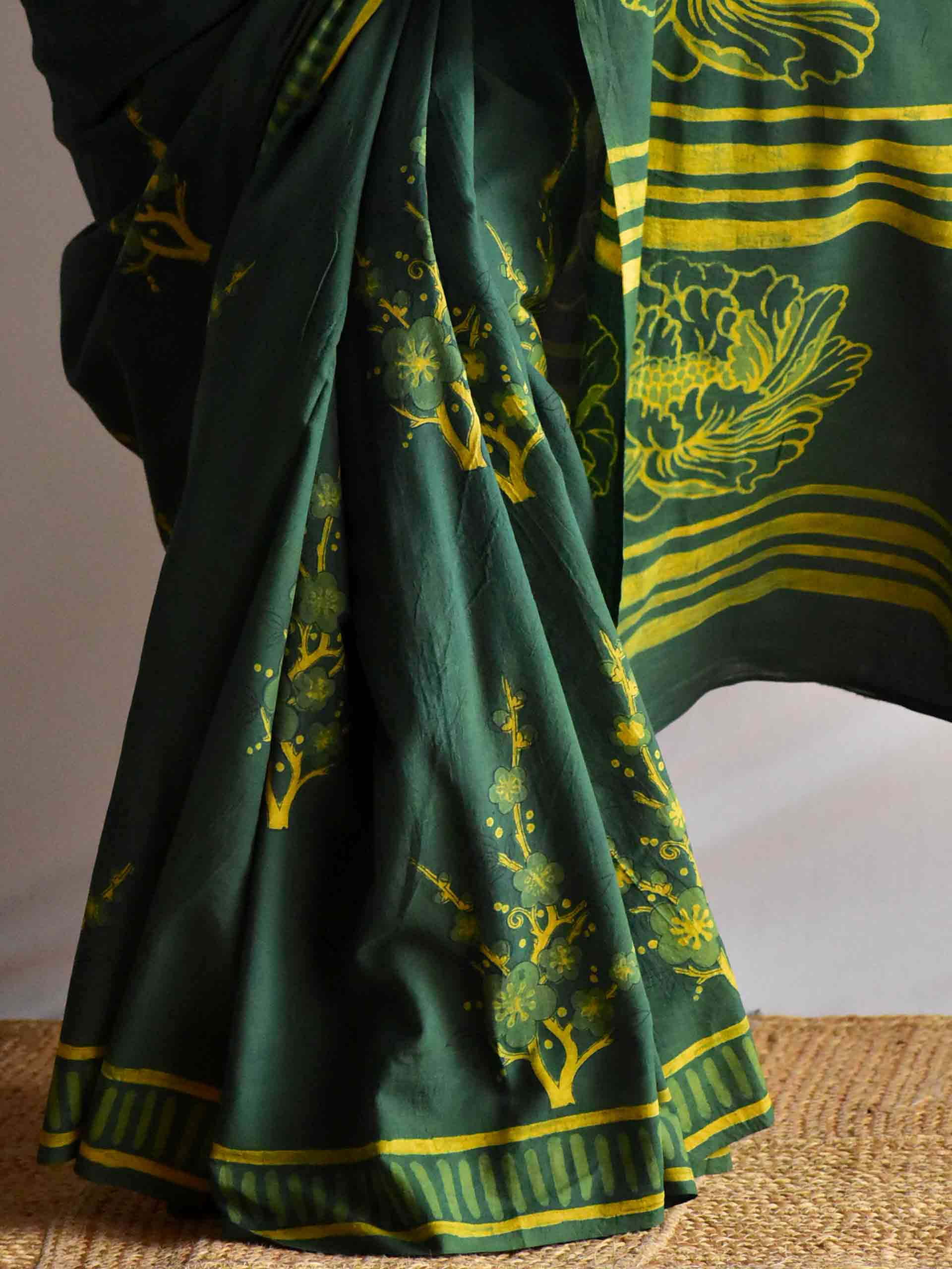 Cauliflower - Mul cotton saree