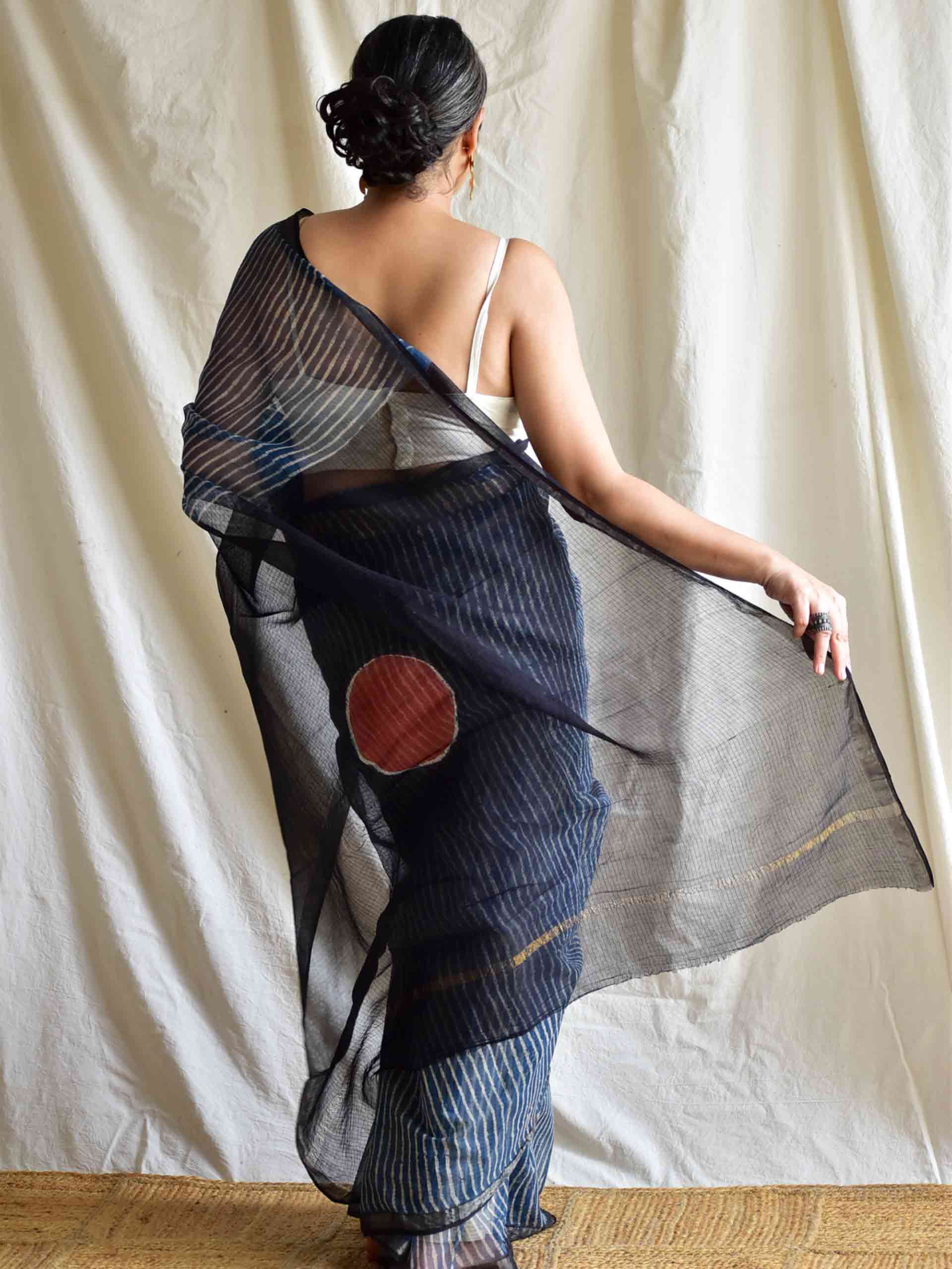 Dhaari - Dabu Kota Doria Saree