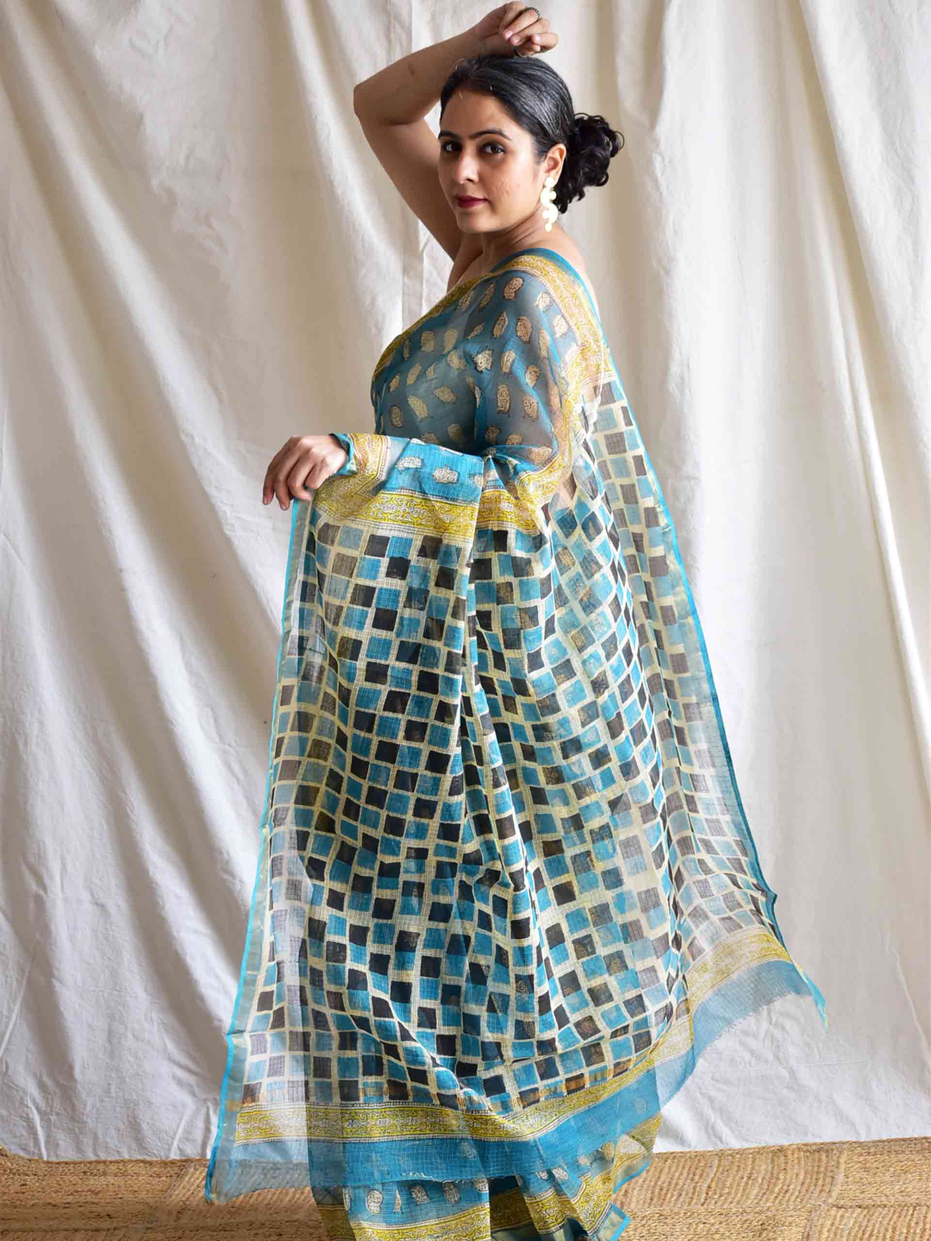 Laxmi Vahan - Dabu Kota Doria Saree