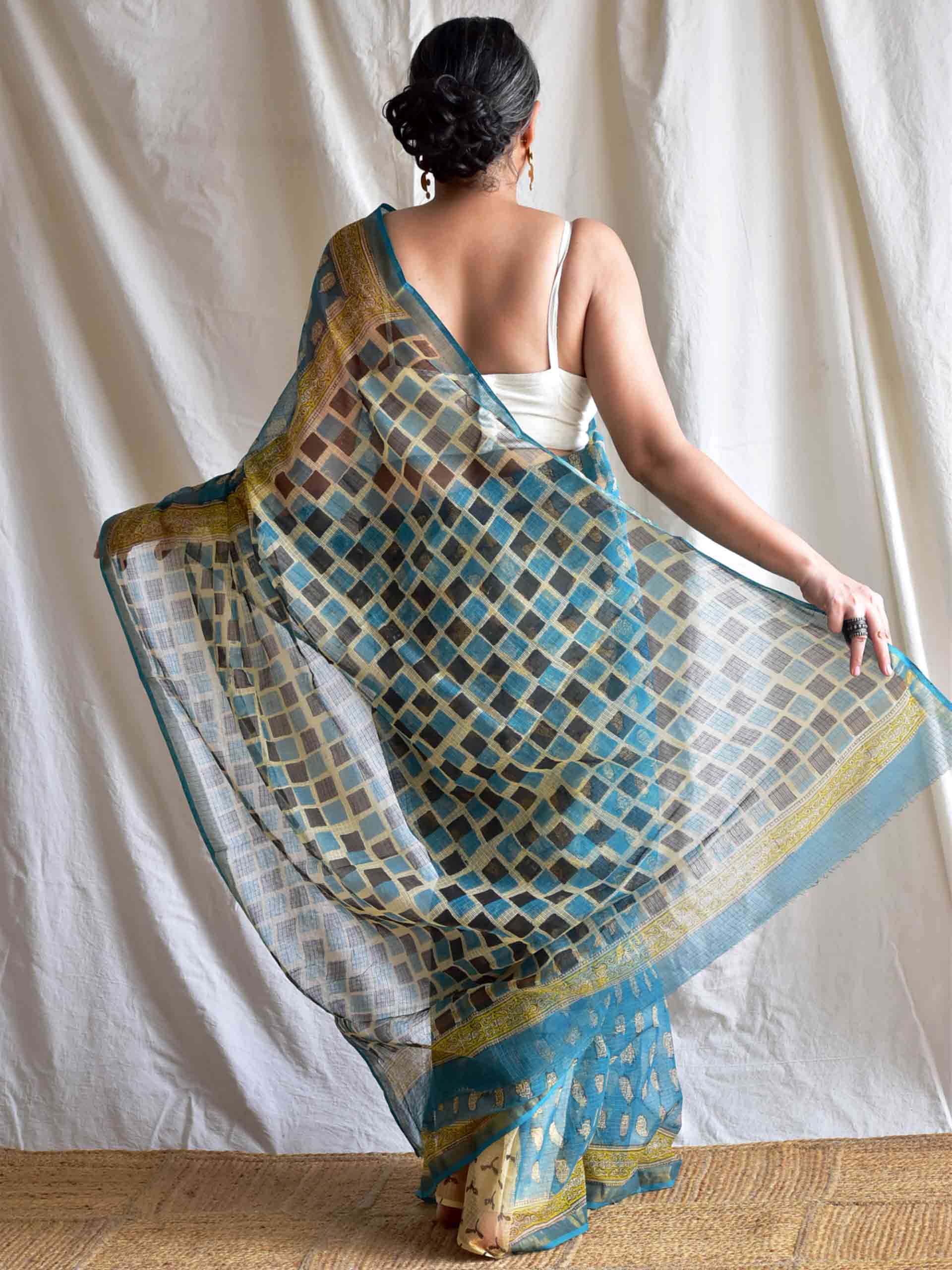 Laxmi Vahan - Dabu Kota Doria Saree