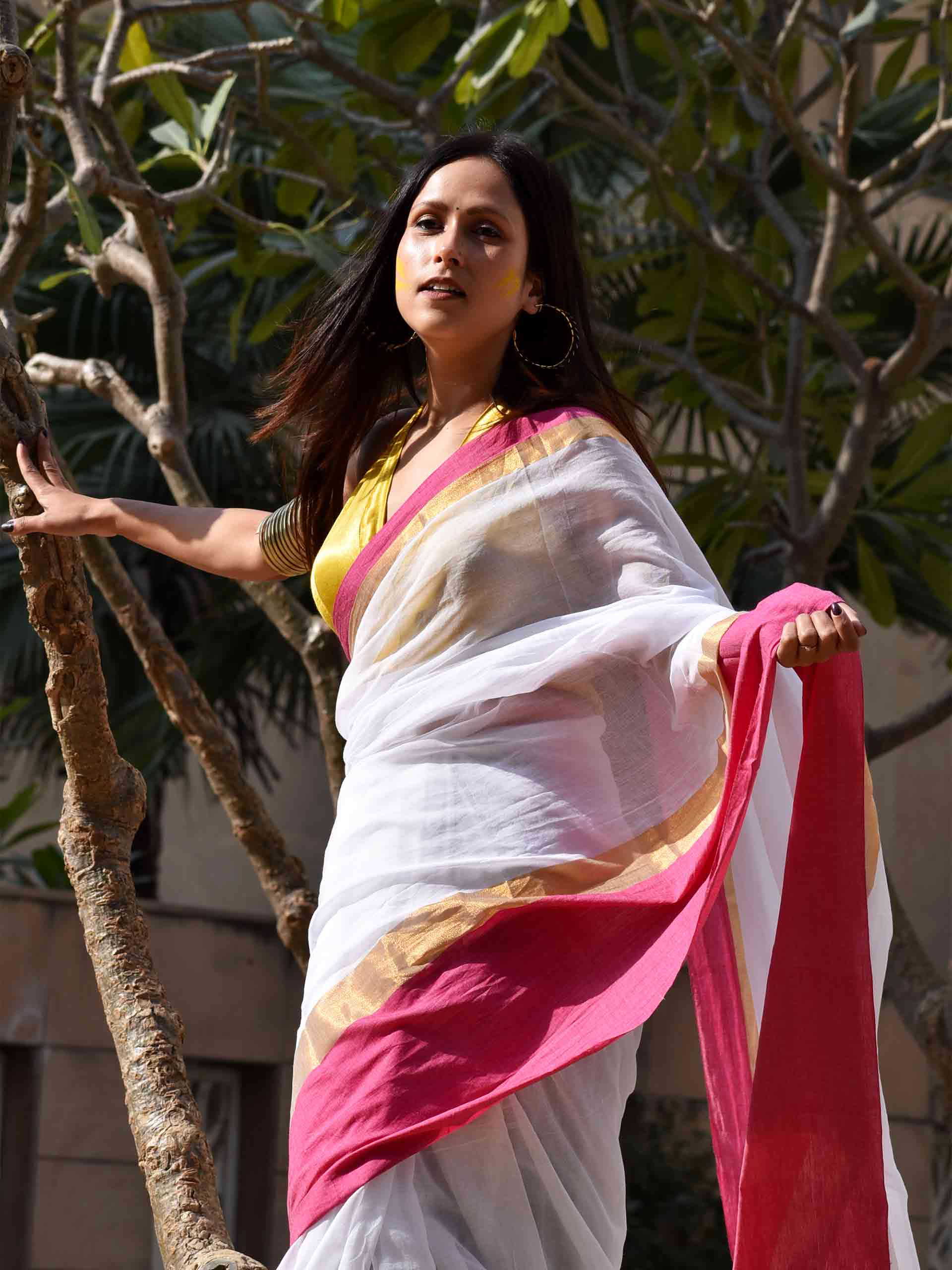 Laali - mul cotton saree