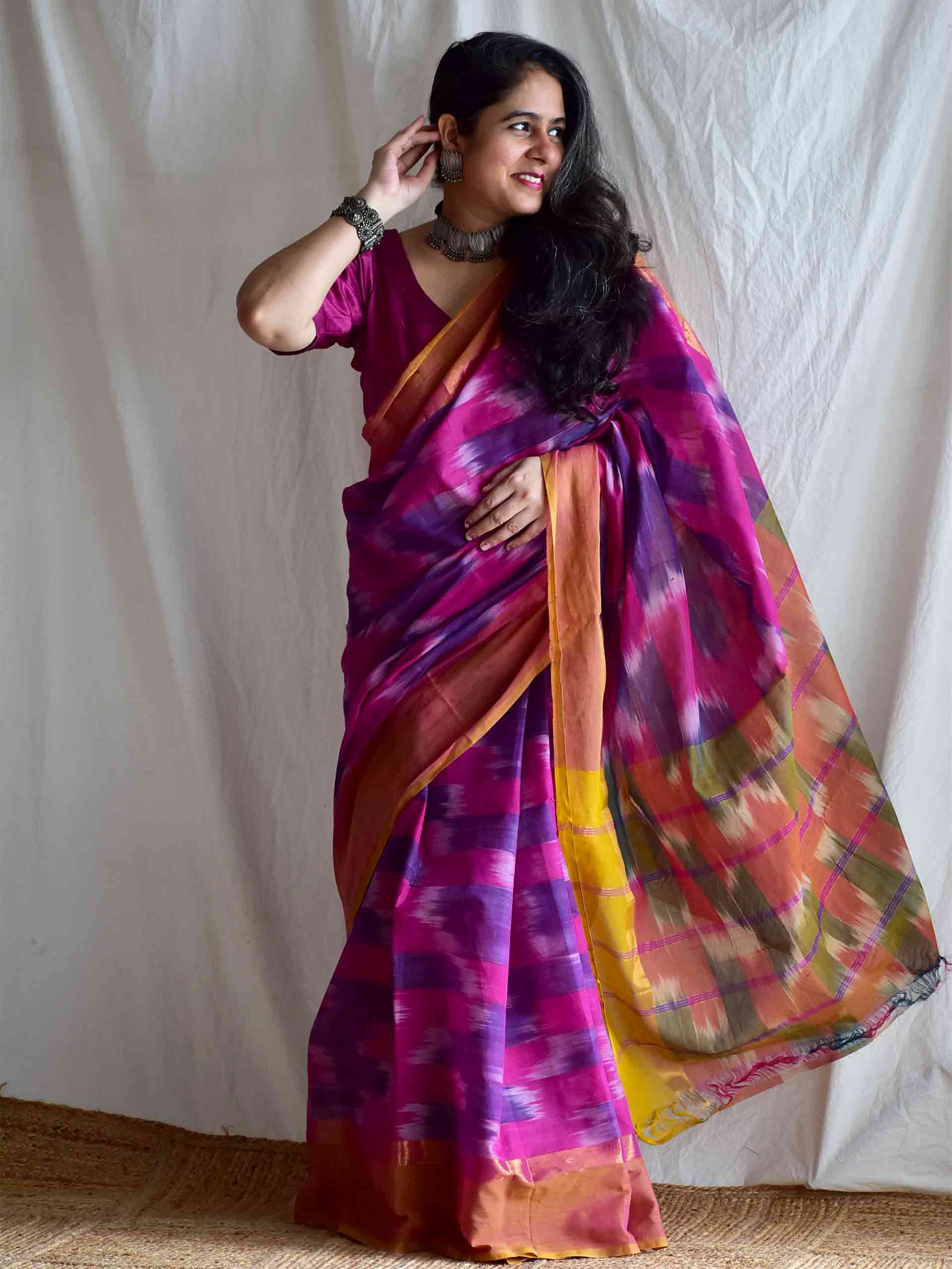 Rehbara - Ikat saree