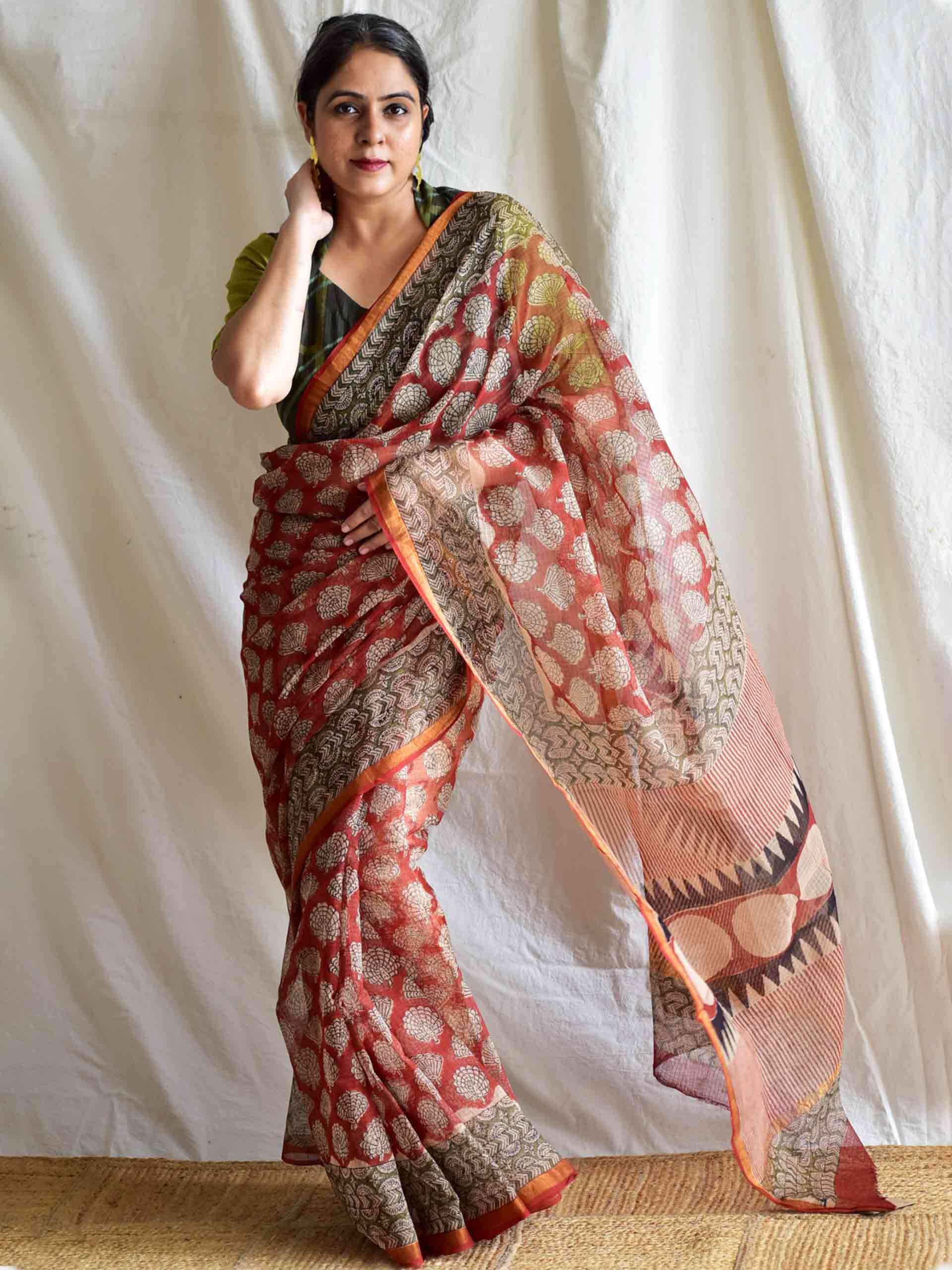 Miskeen - Dabu Kota Doria Saree