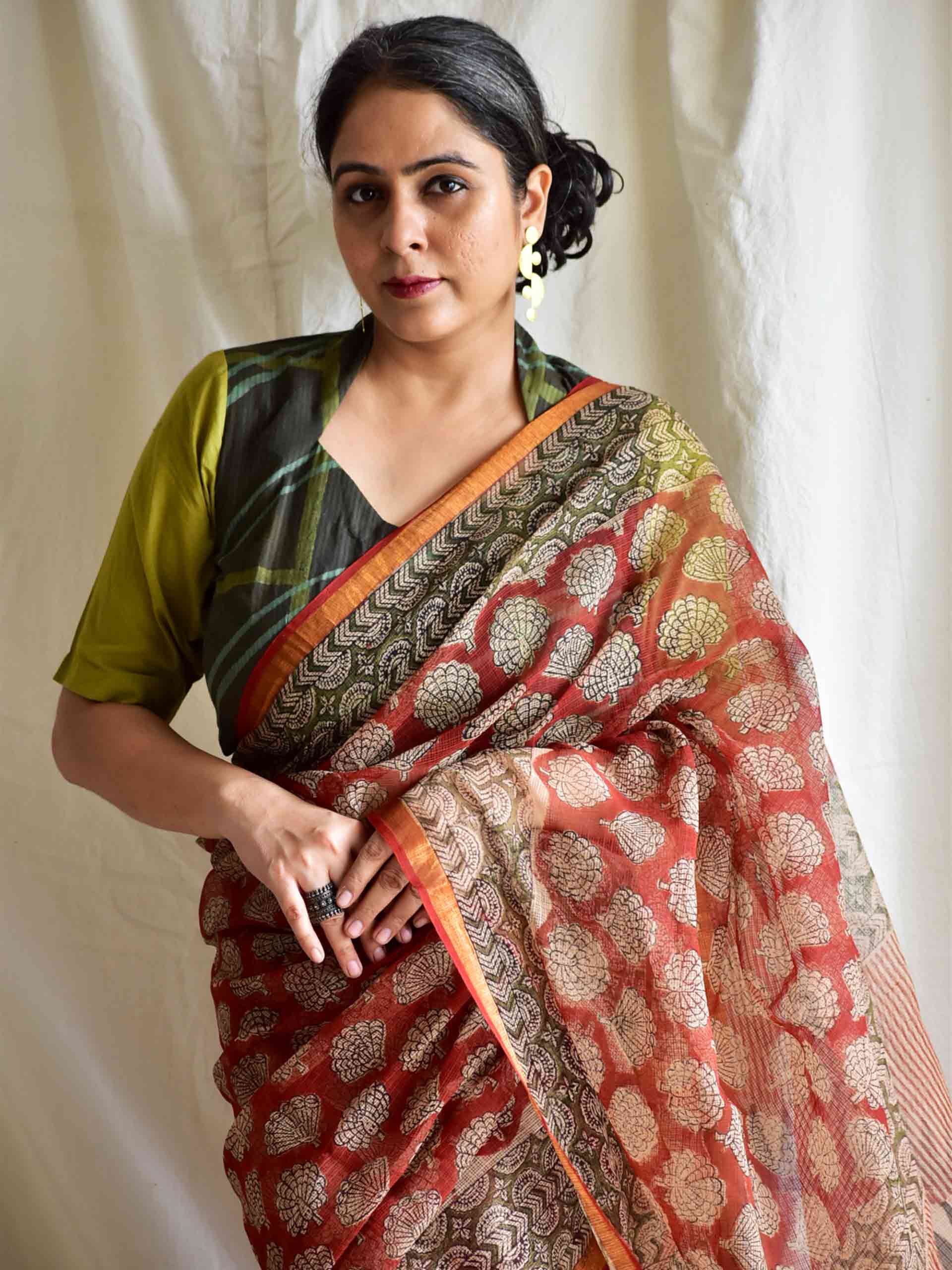 Miskeen - Dabu Kota Doria Saree