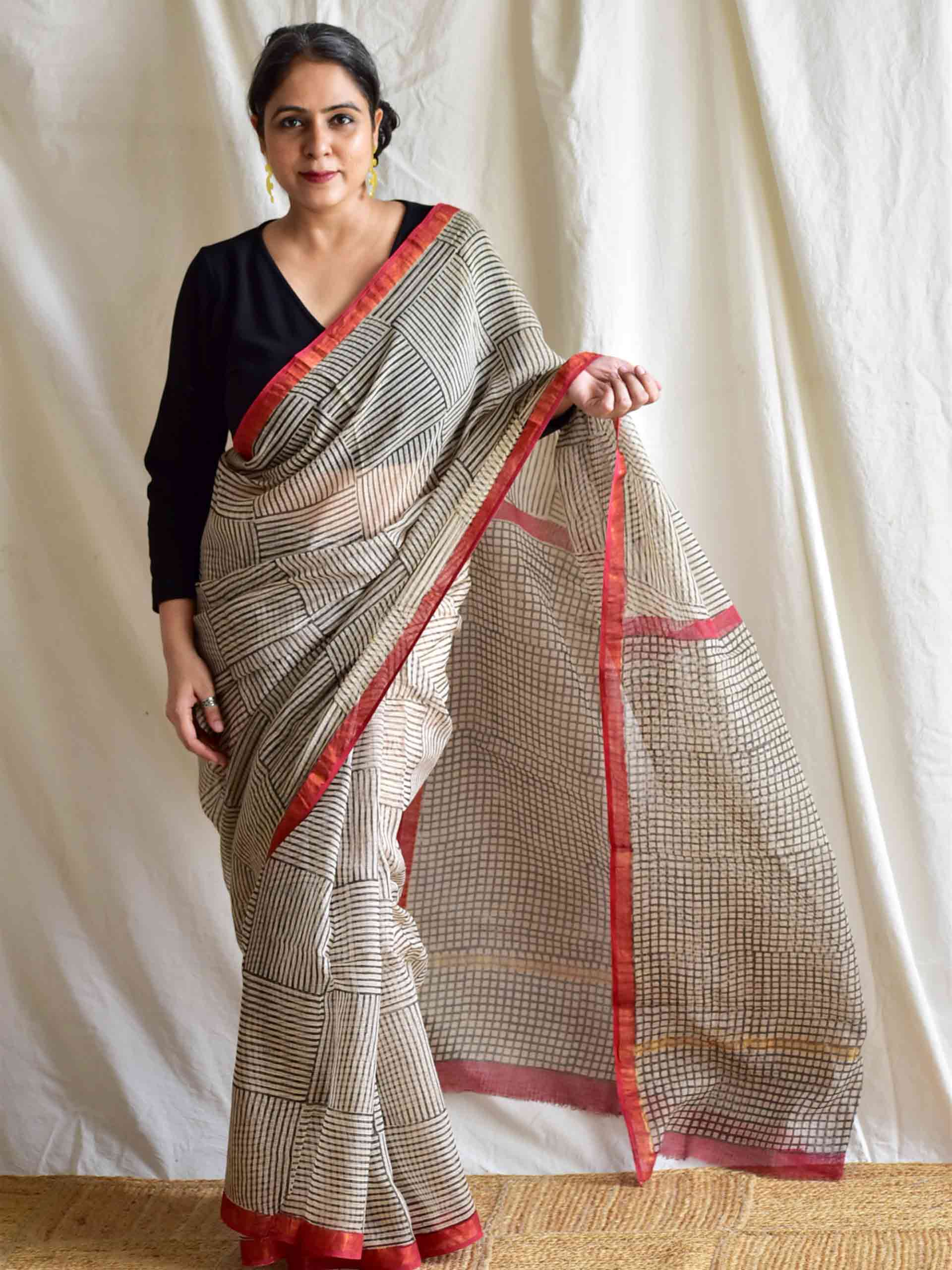 Geru - Kota Doria Saree