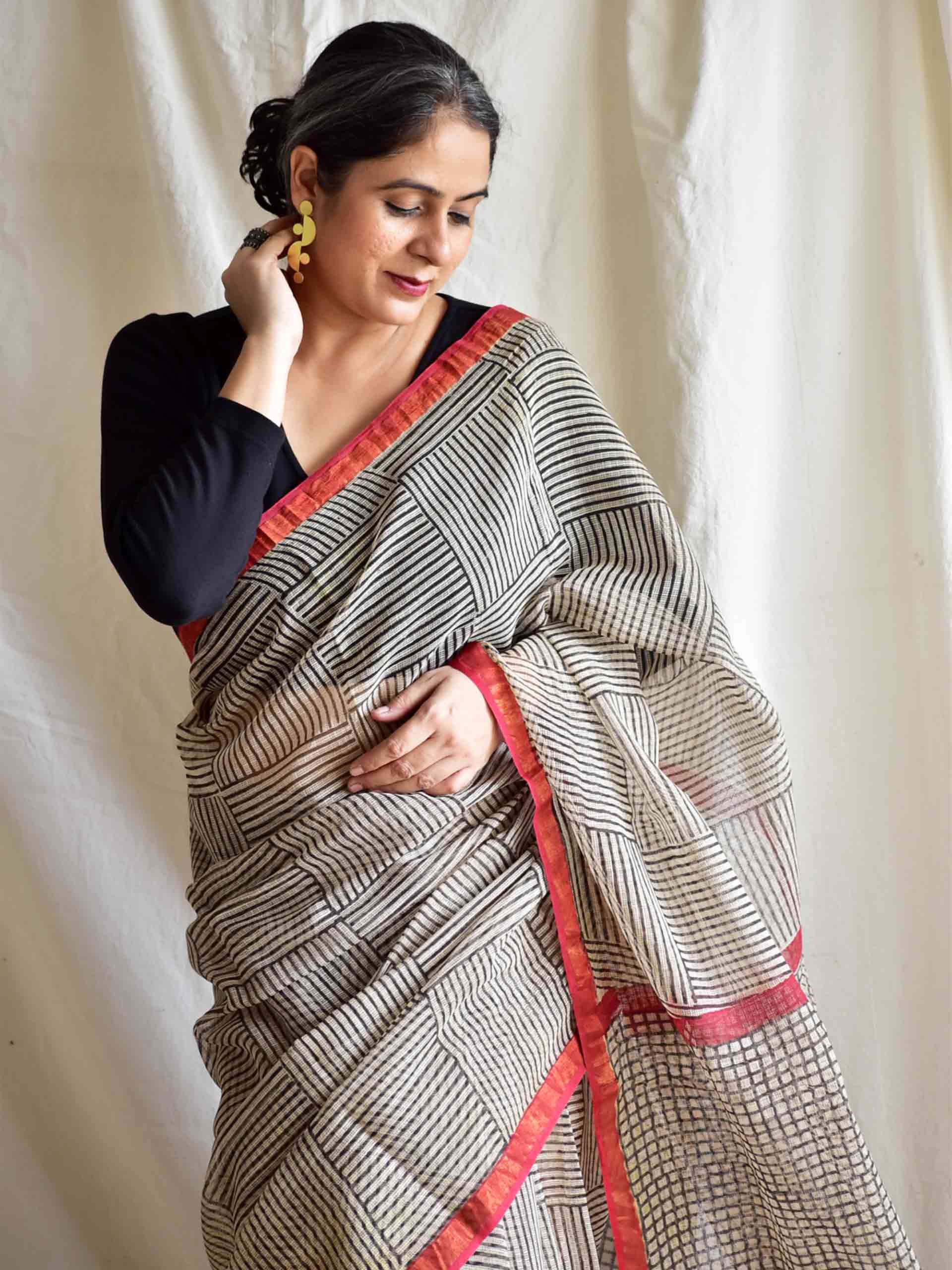 Geru - Kota Doria Saree