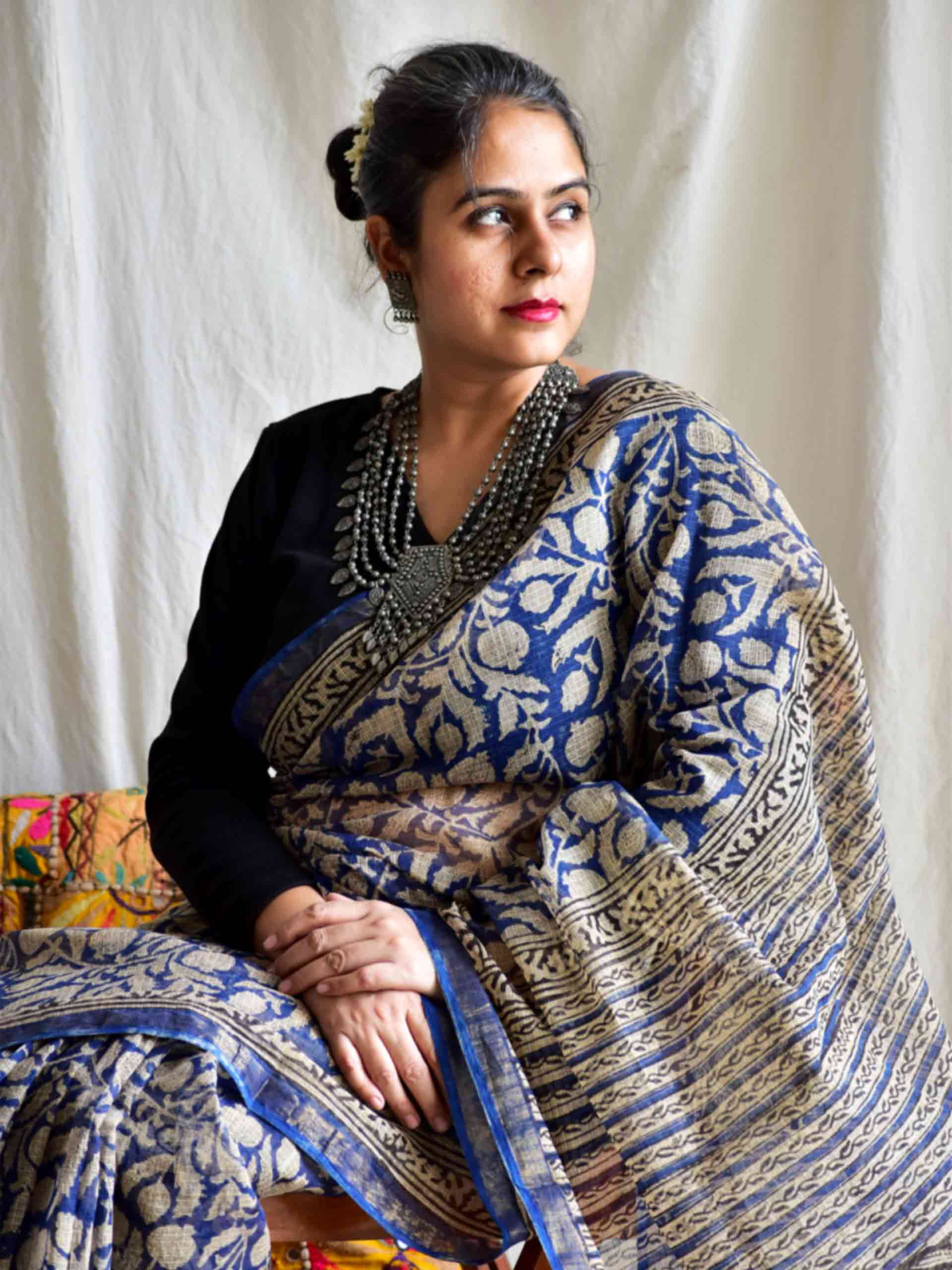 Brihanga - Dabu Kota Doria Saree