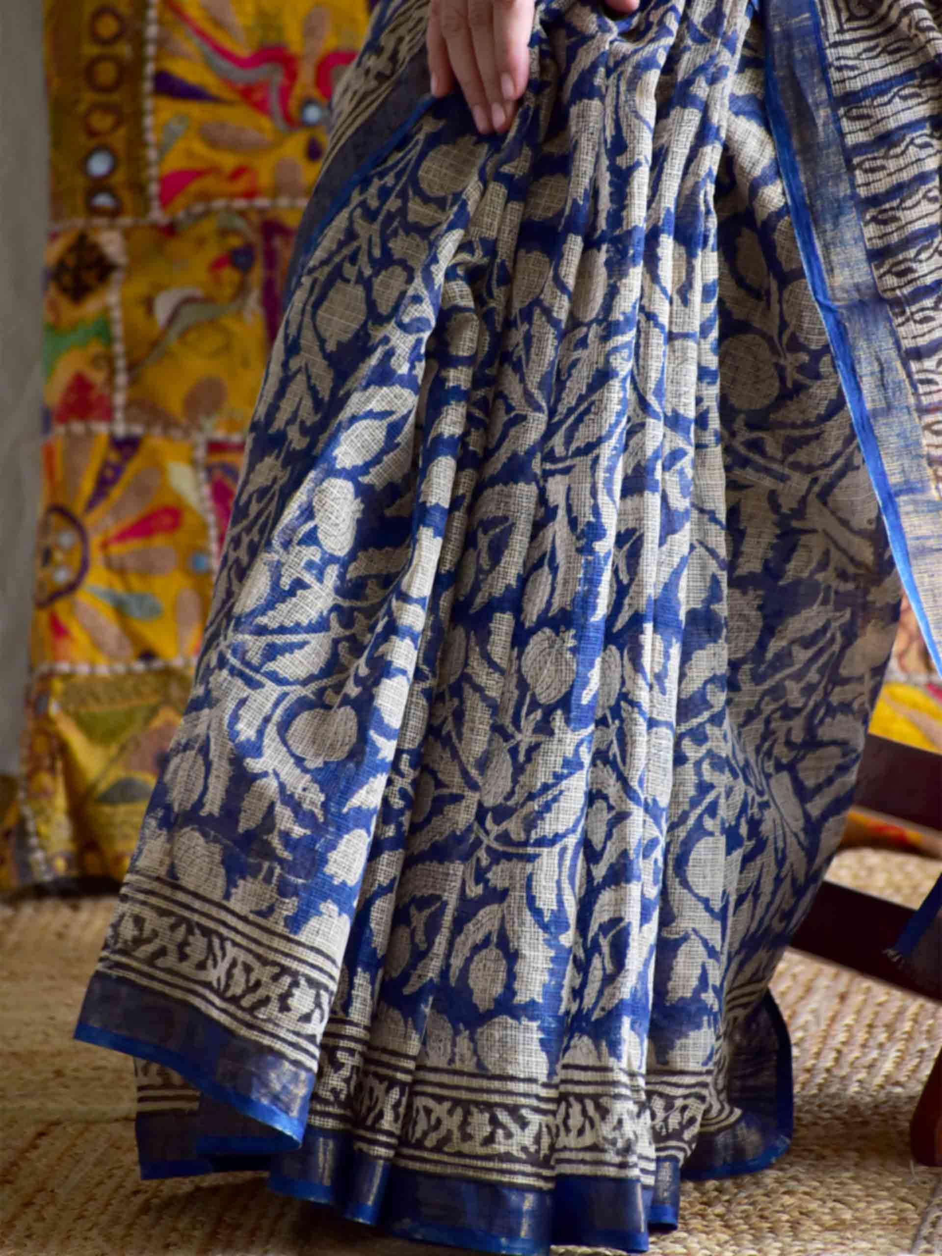 Brihanga - Dabu Kota Doria Saree