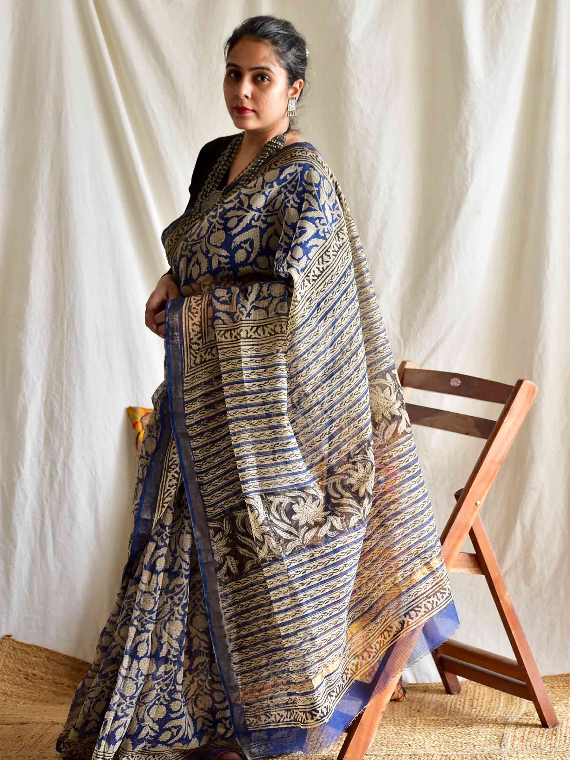 Brihanga - Dabu Kota Doria Saree