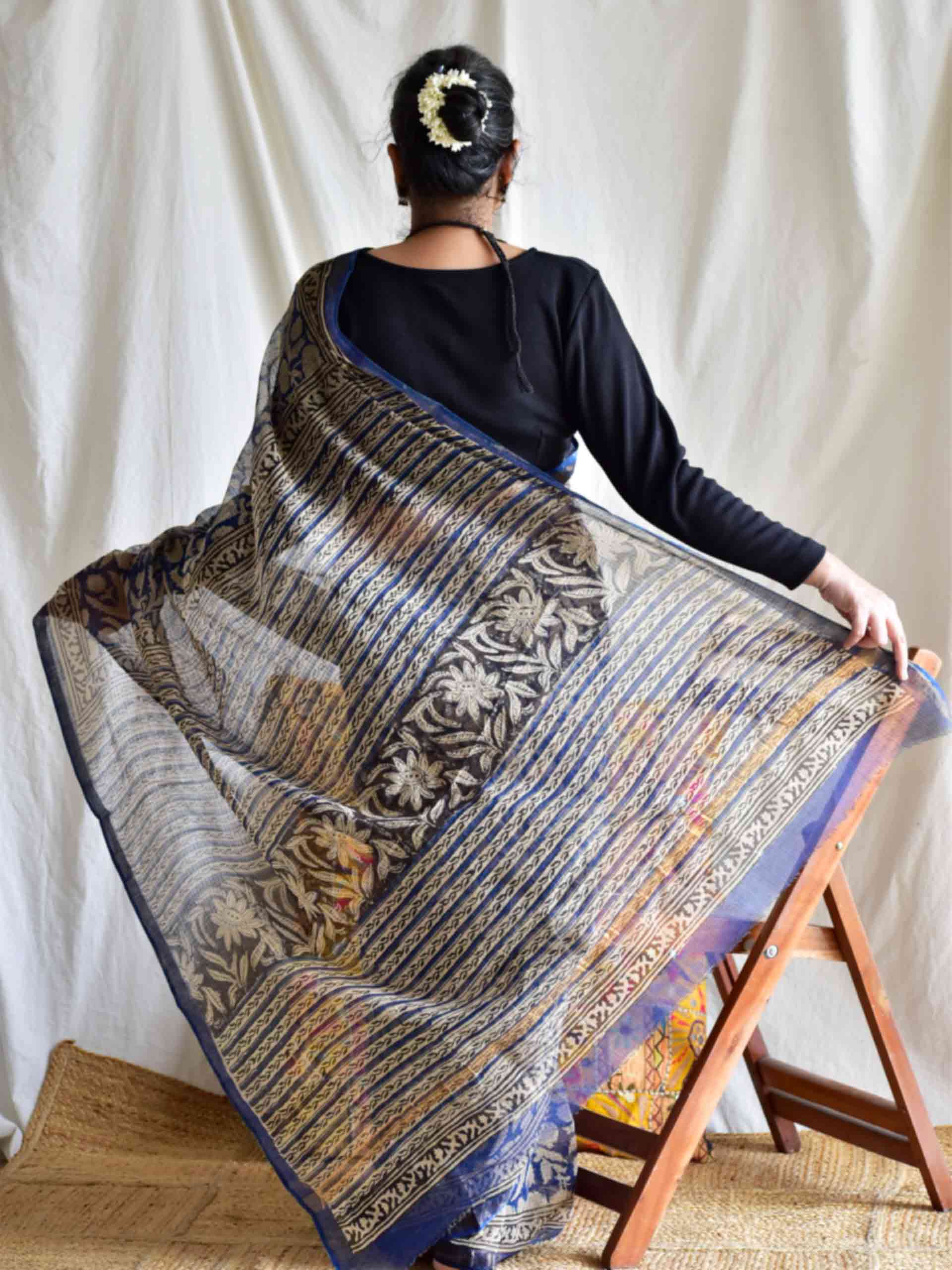 Brihanga - Dabu Kota Doria Saree
