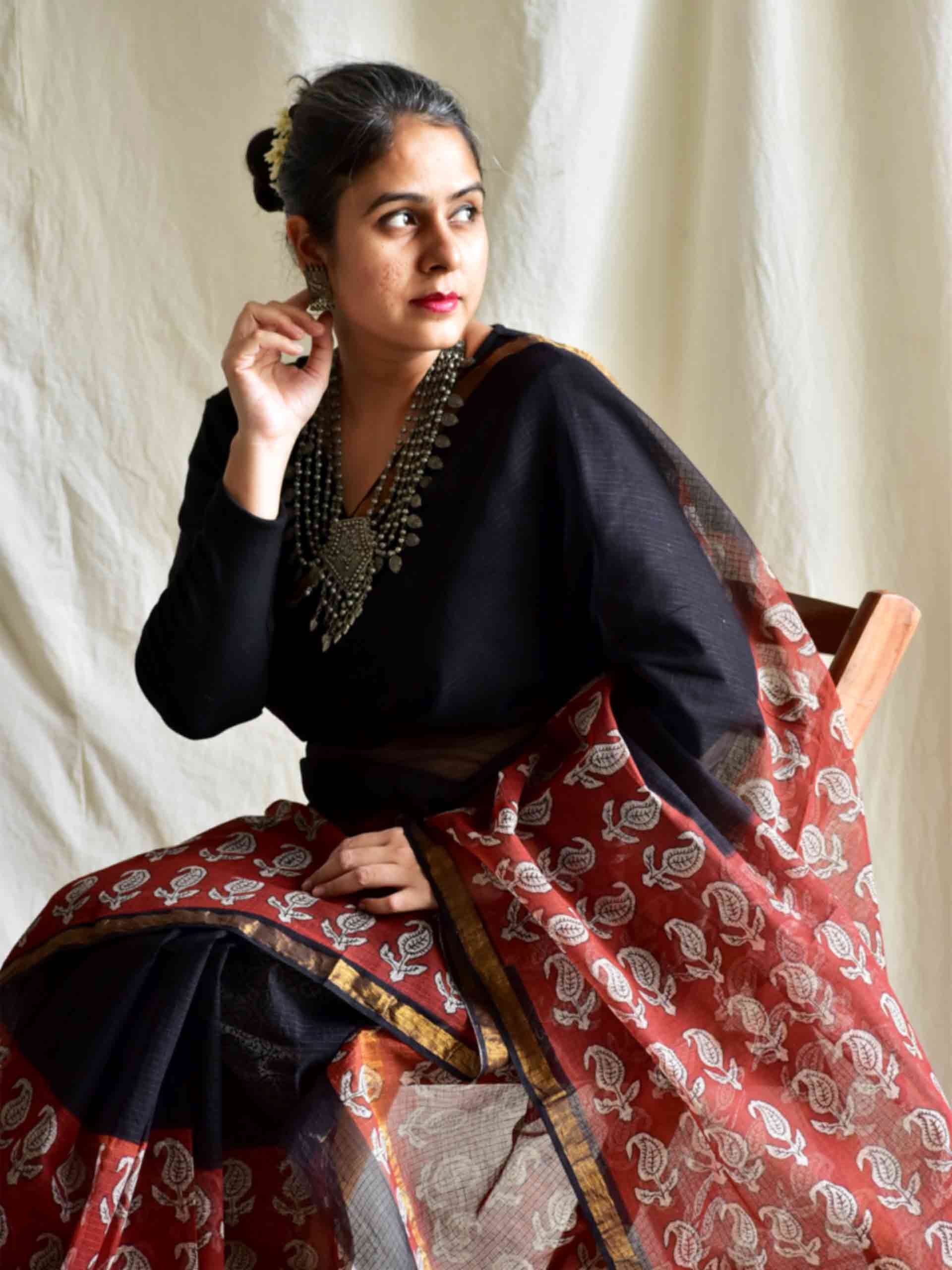 Mairaj - Dabu Kota Doria Saree
