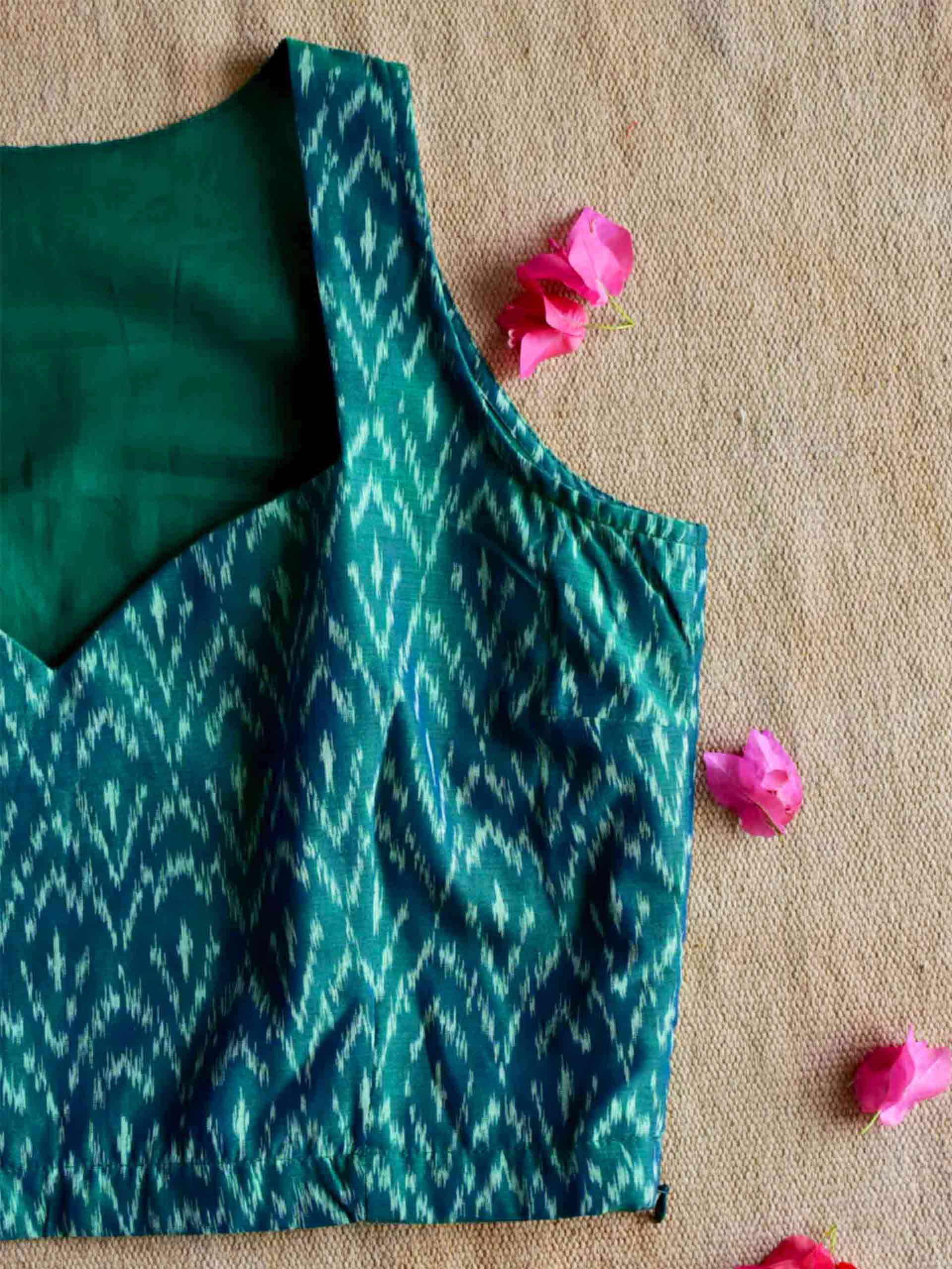 Clover Ikat handwoven blouse