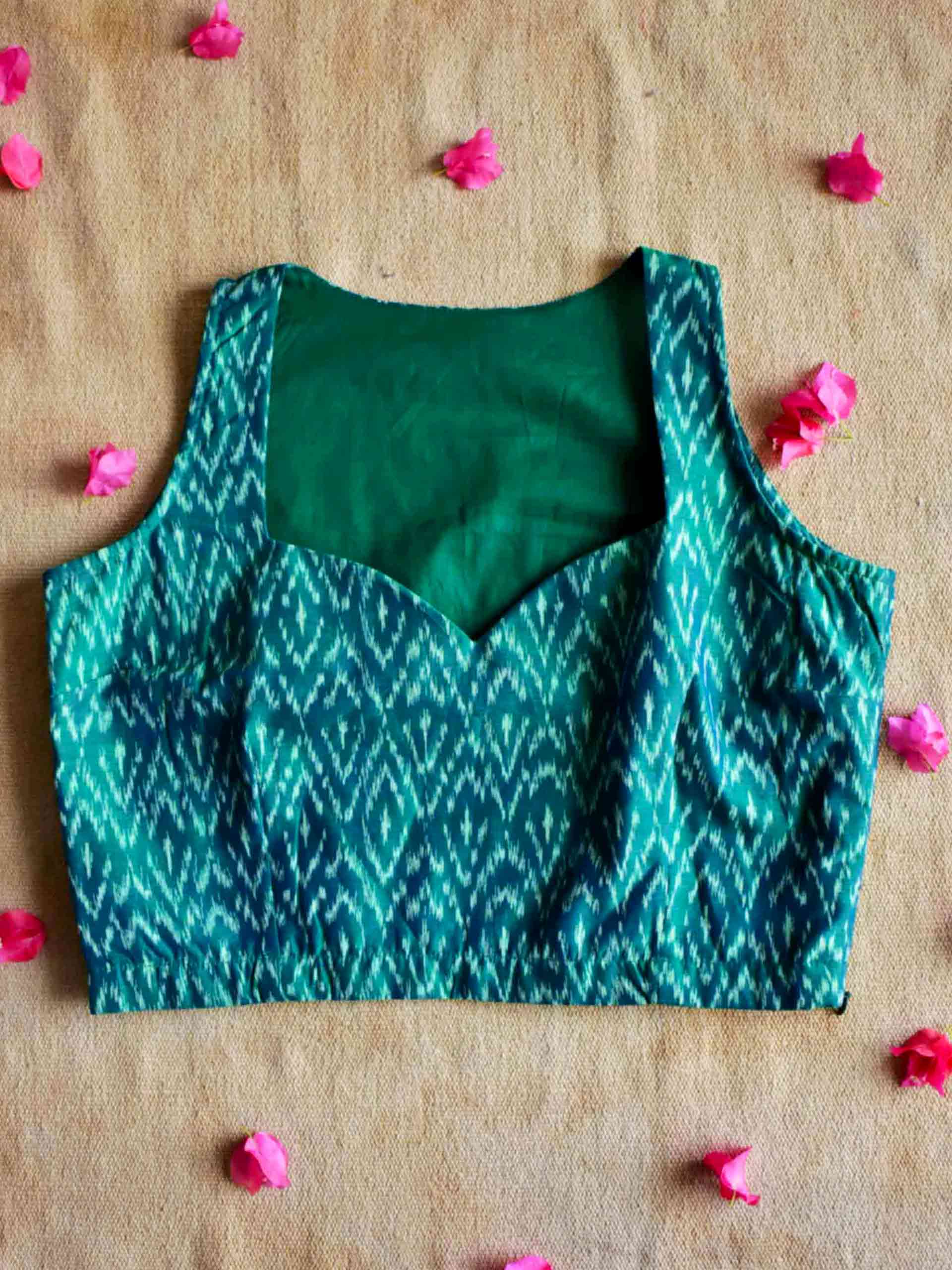 Clover Ikat handwoven blouse