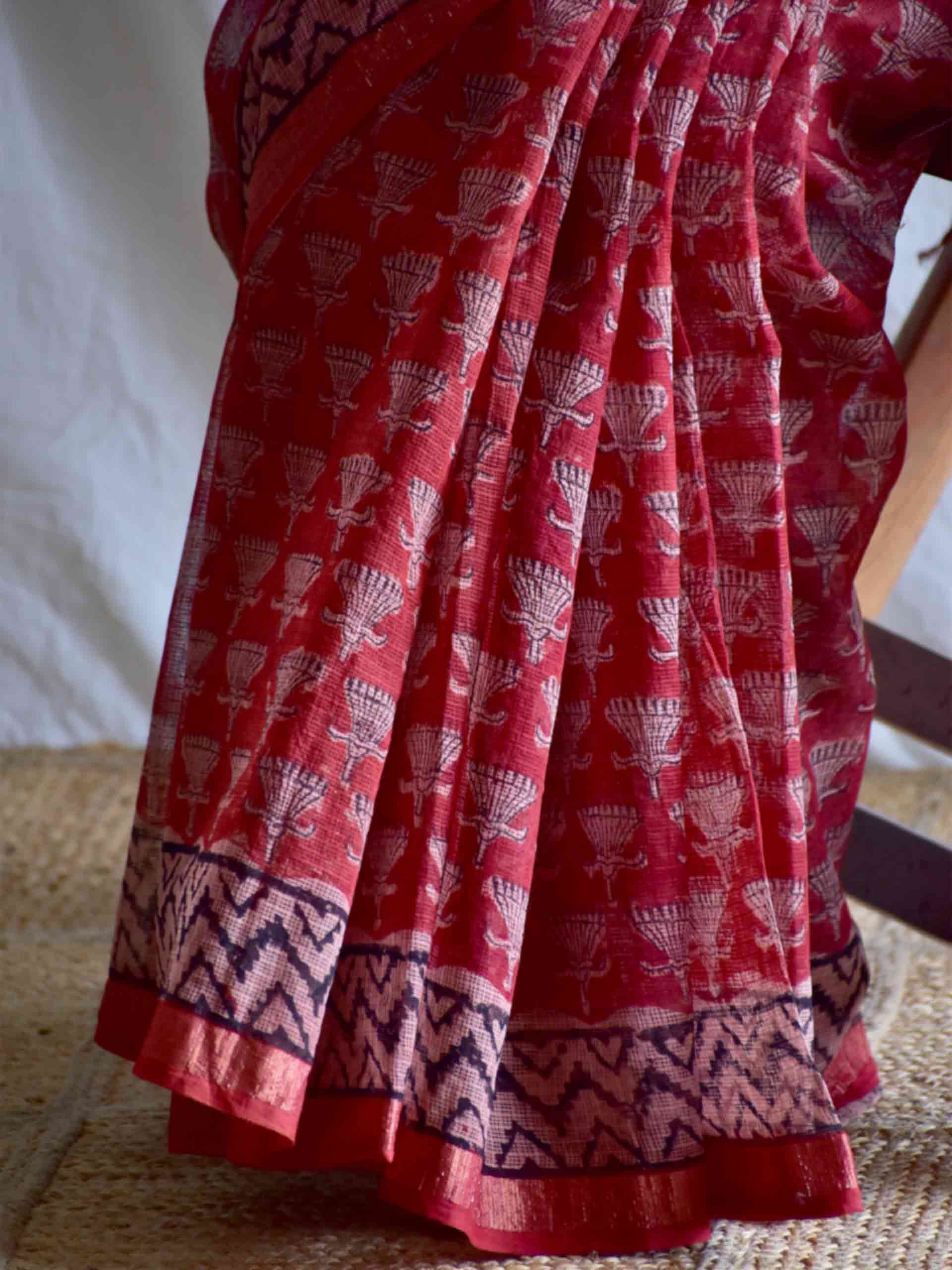 Raat kali - Dabu Kota Doria Saree