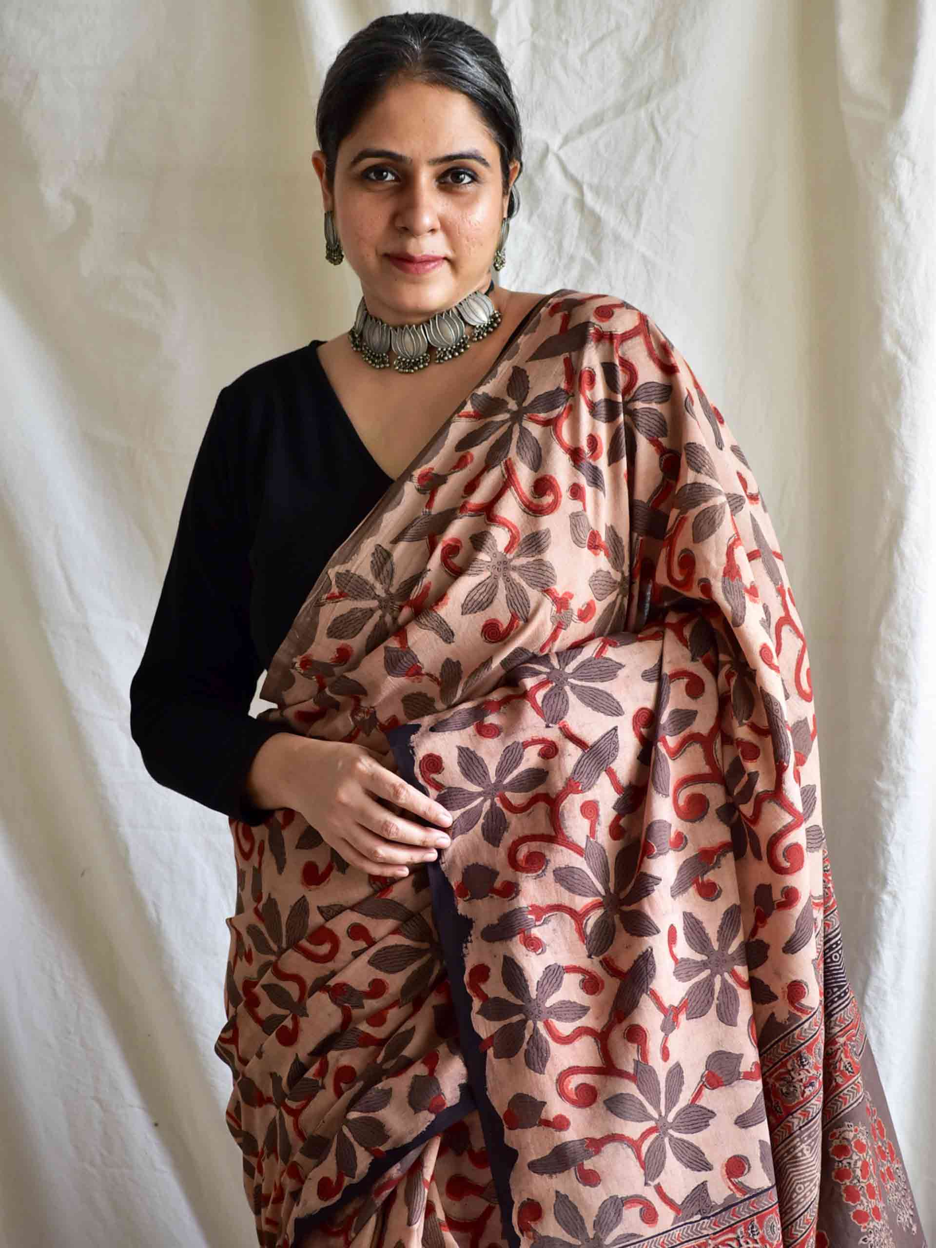 The  autumn- Mul cotton saree