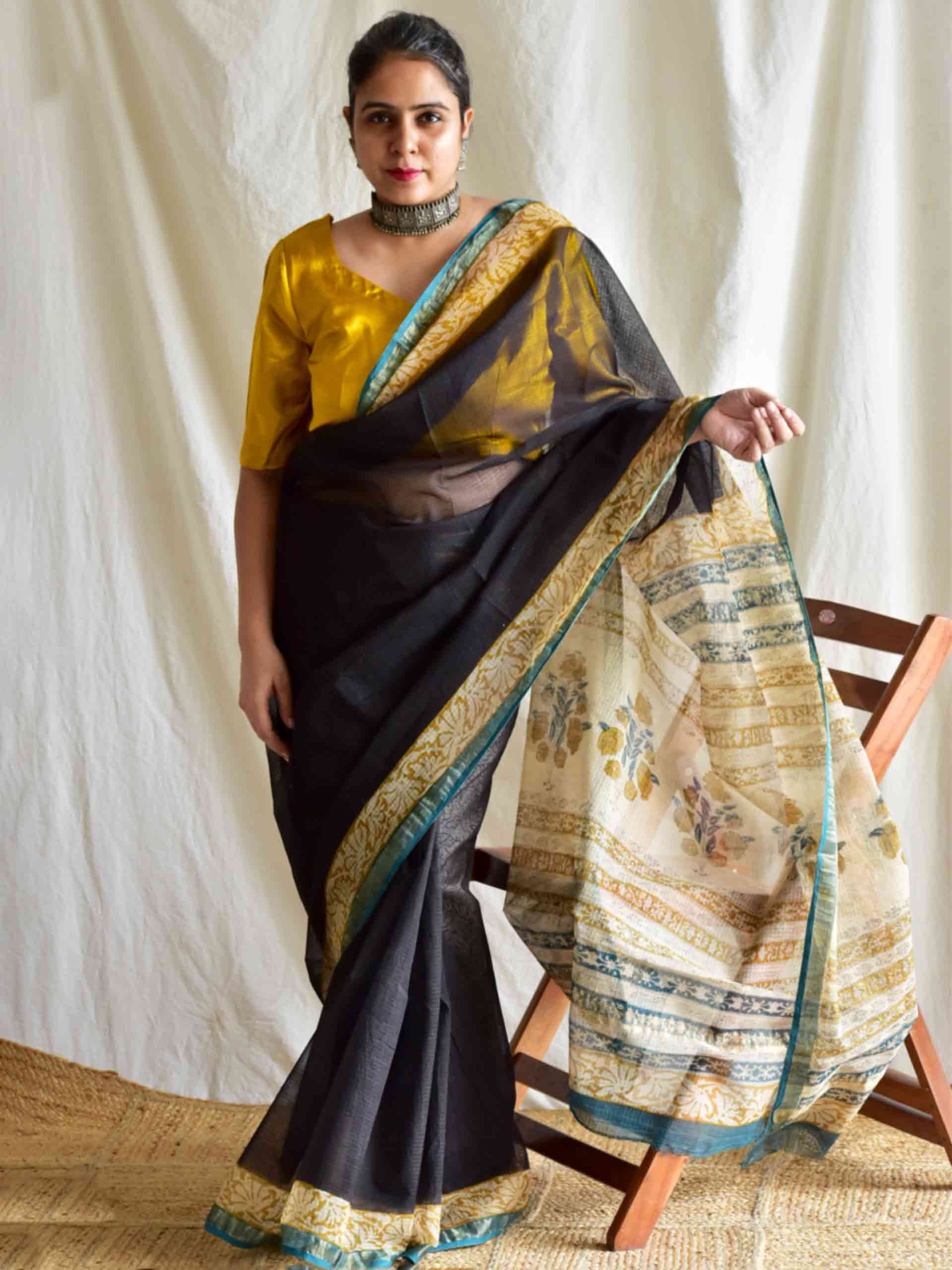 Heeriye - Dabu Kota Doria Saree
