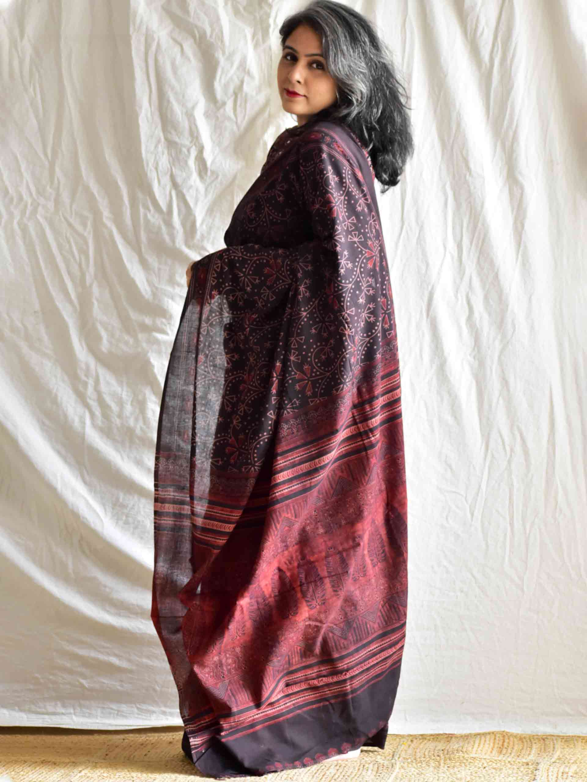 Kalasagara Dabu mul cotton saree