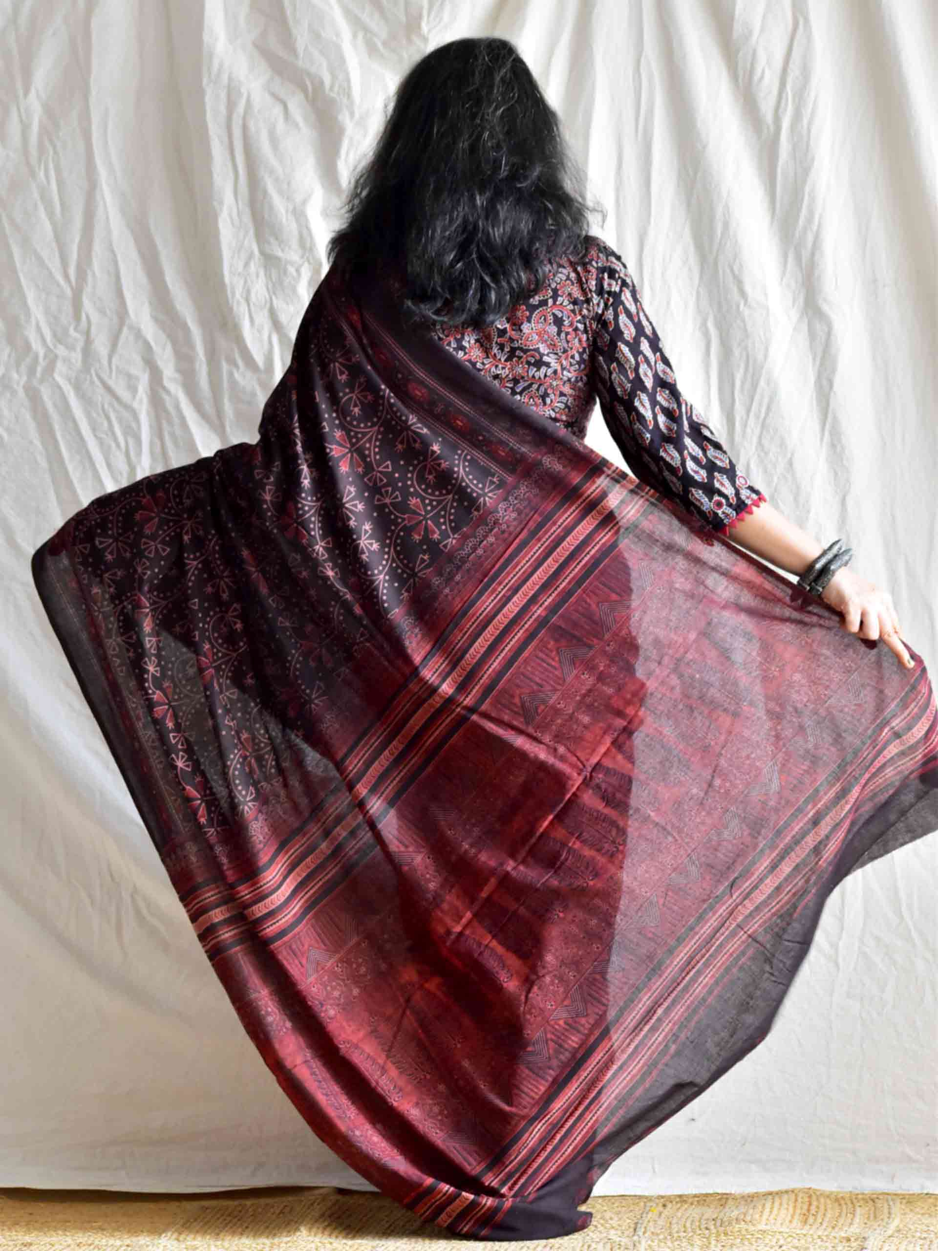 Kalasagara Dabu mul cotton saree