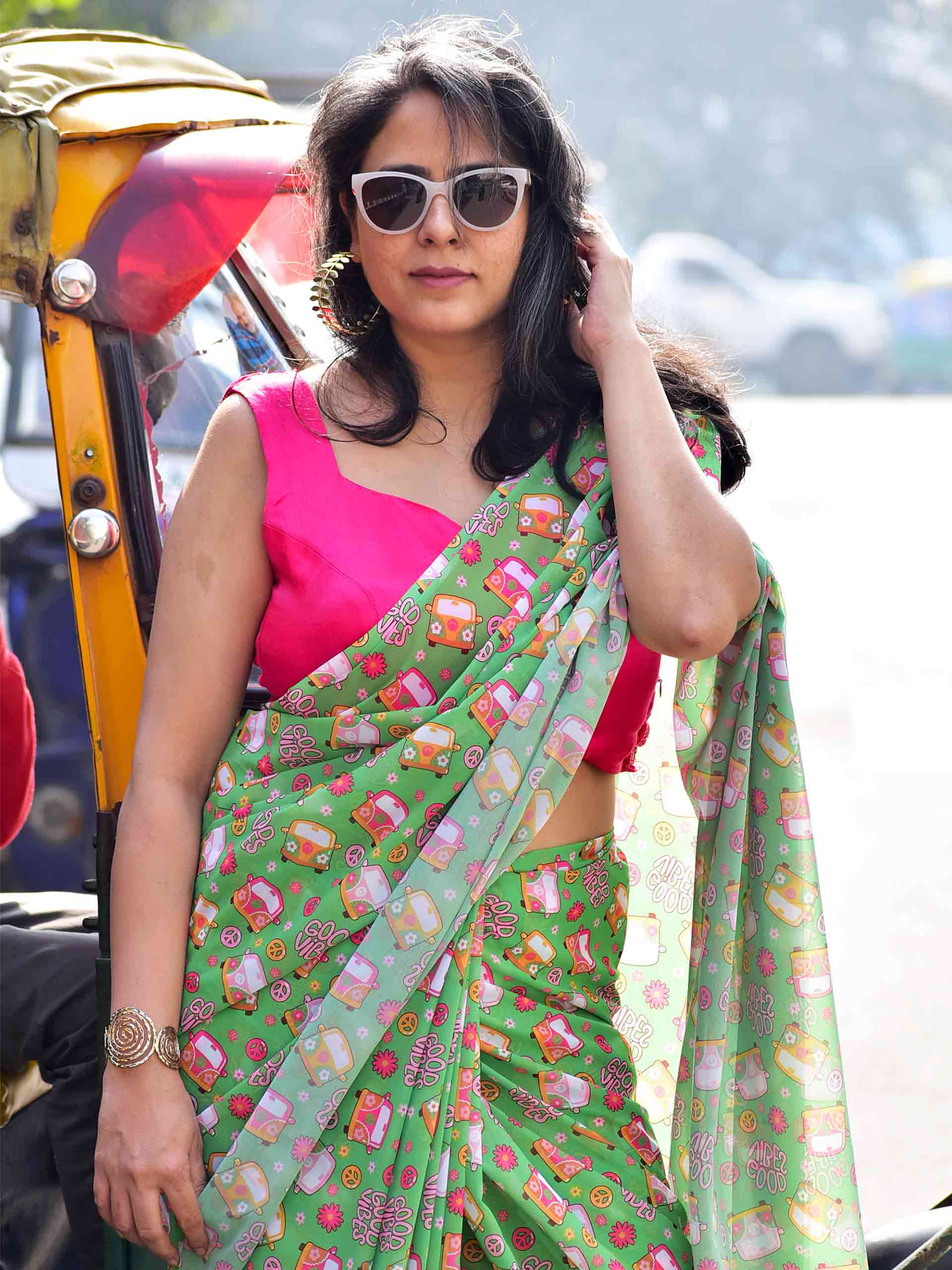 Folk Chic - Georgette saree