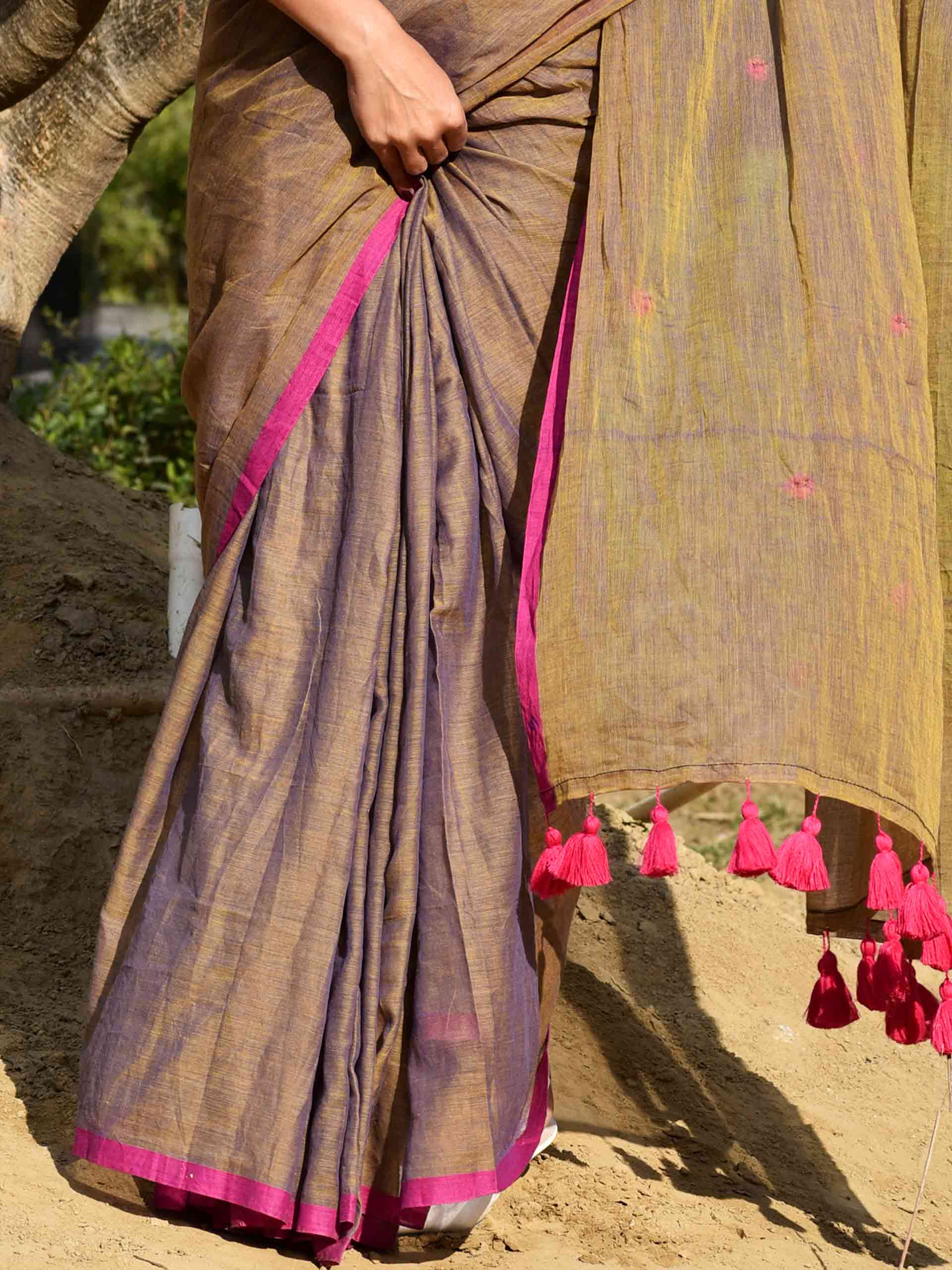 Gulabi Jashn - mul cotton saree