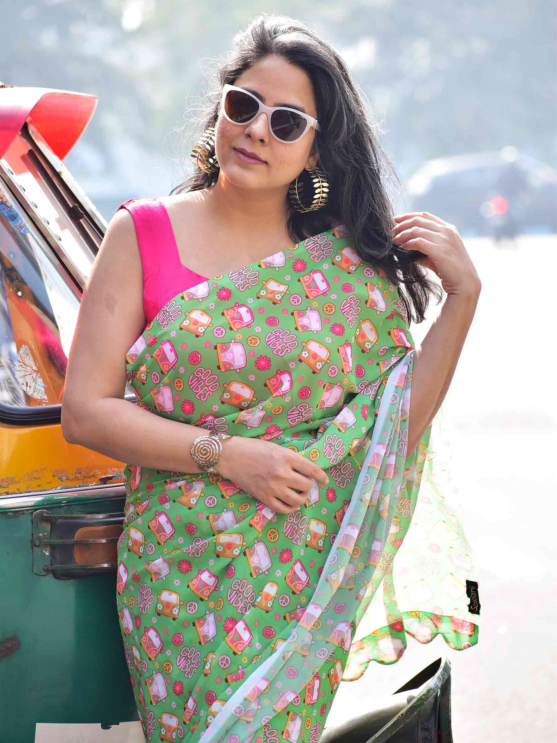 Folk Chic - Georgette saree