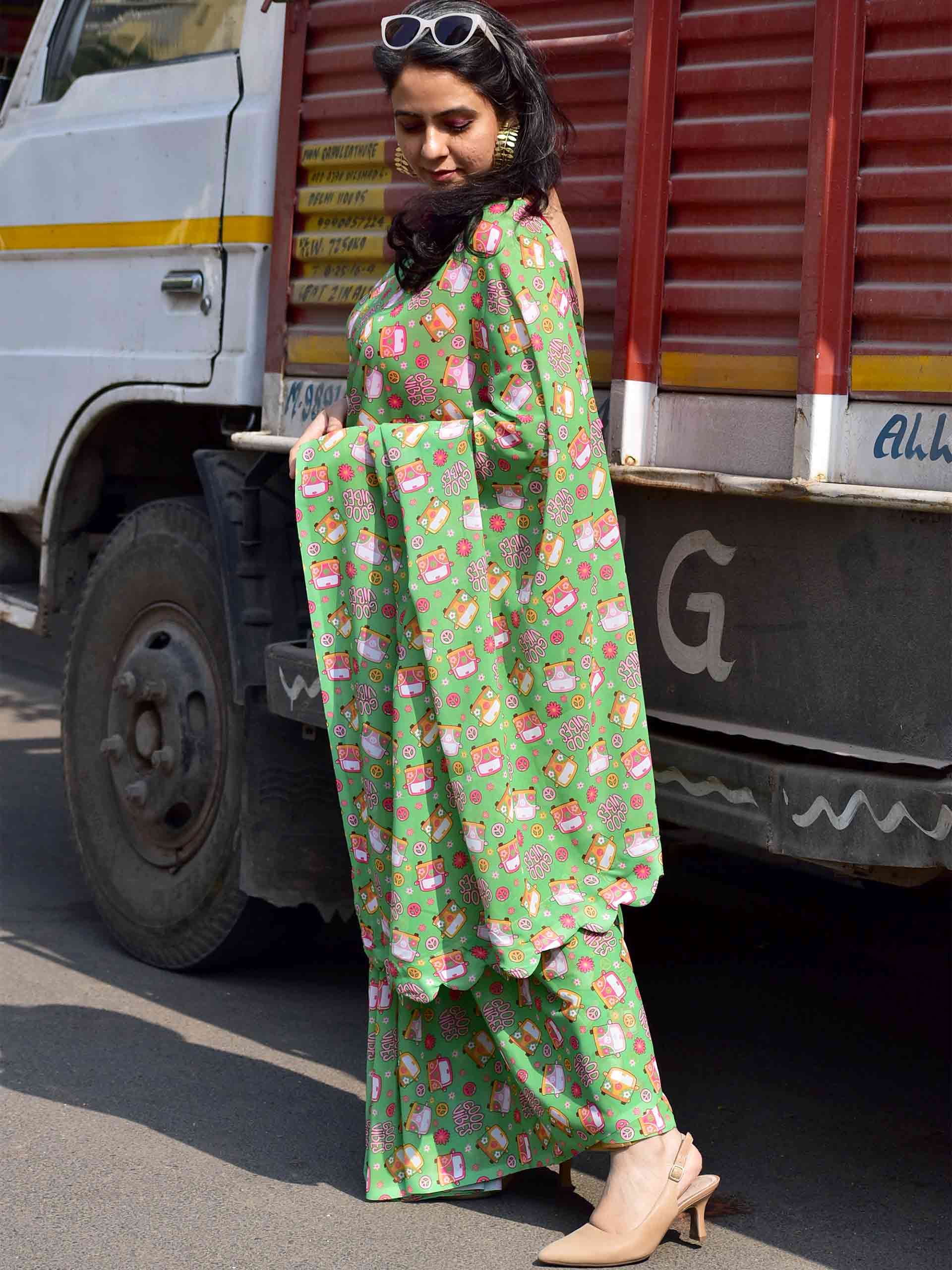 Folk Chic - Georgette saree