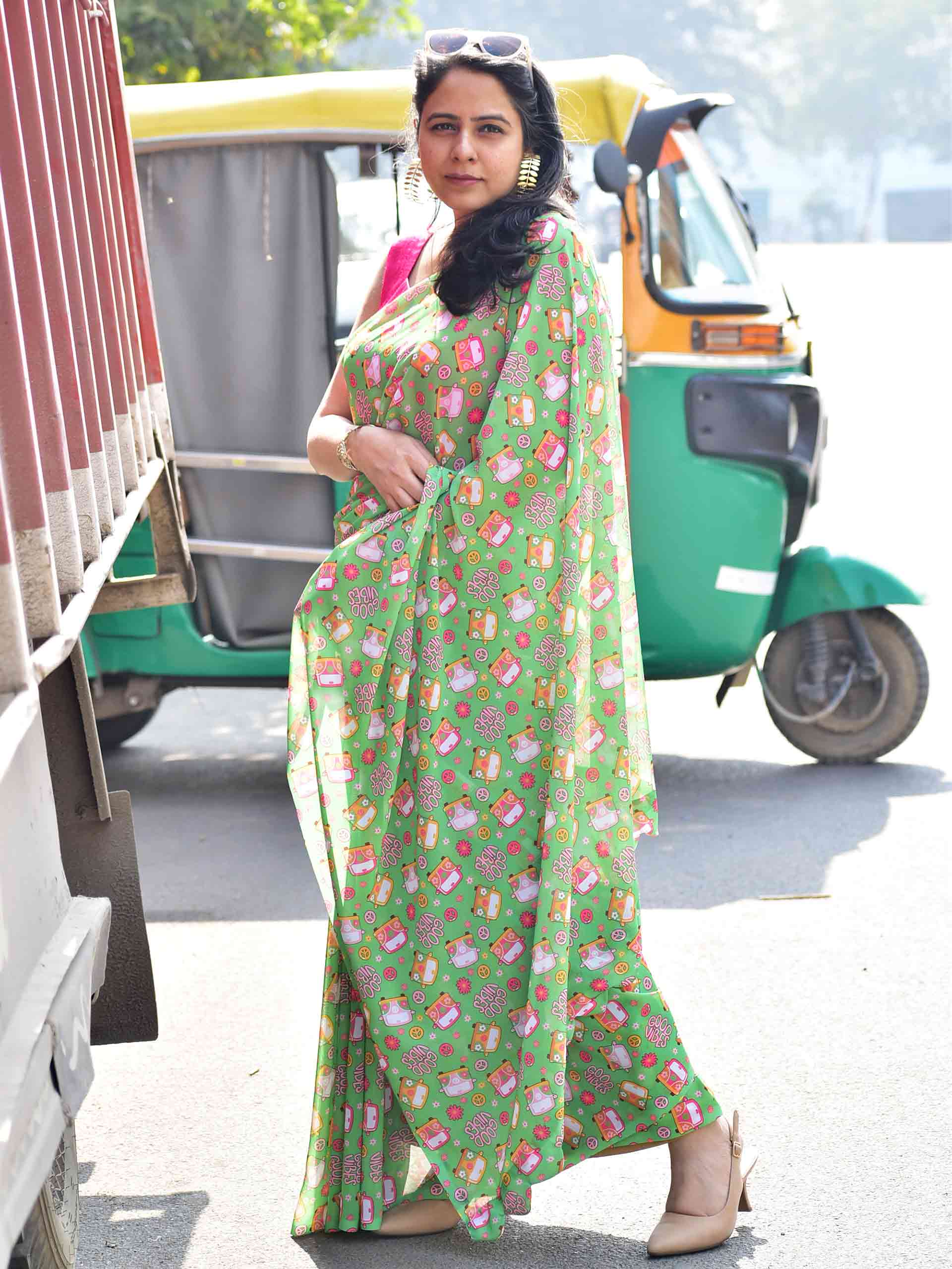 Folk Chic - Georgette saree